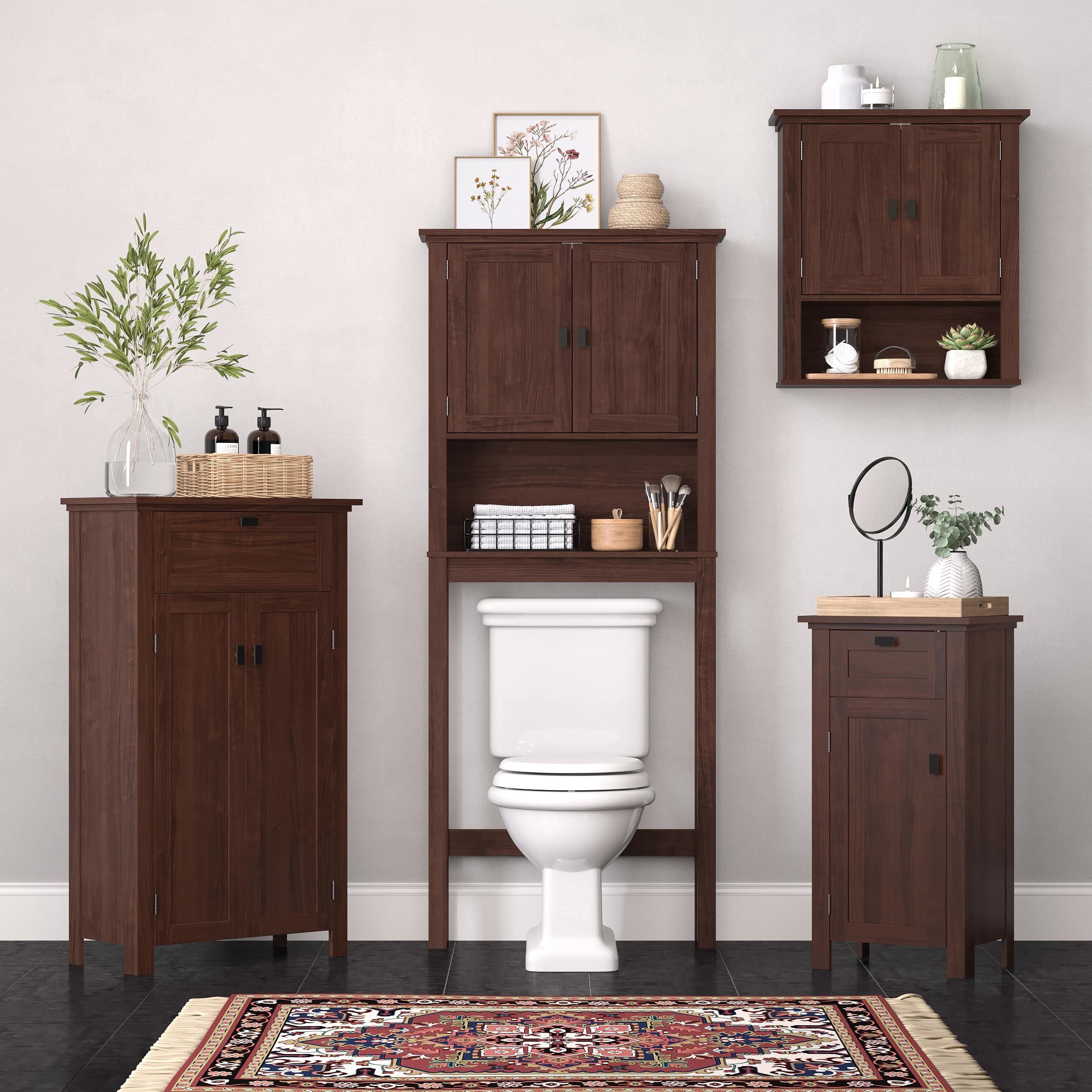 RiverRidge Hayward Two-Door Bathroom and Laundry Wall Mount Storage Medicine Cabinet with Fixed and Adjustable Shelf