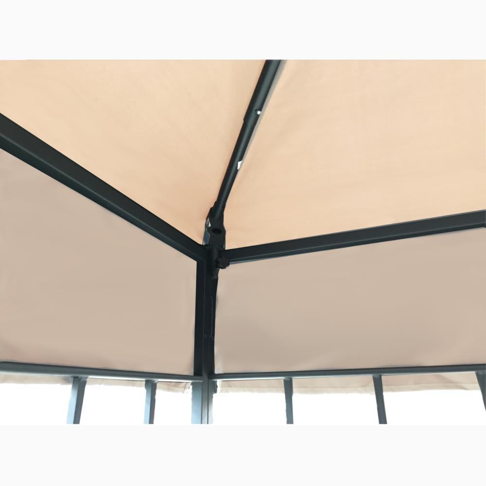 KUF Replacement Canopy for The Garden Treasures Steel Finial Gazebo - Standard 350 - Beige