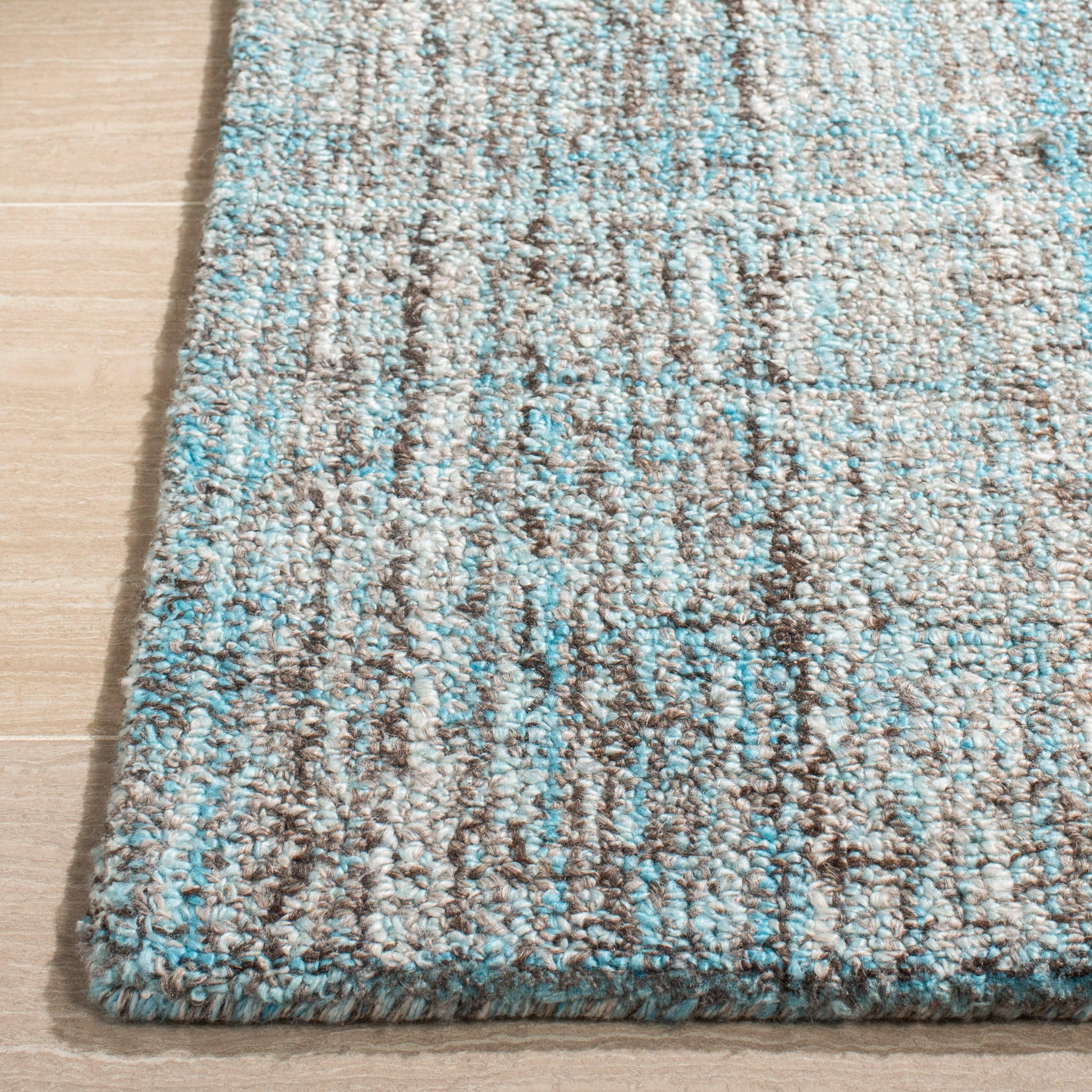 Abstract ABT141 Handmade Indoor Accent Rug - Blue/Multi - 3'x5' - Safavieh