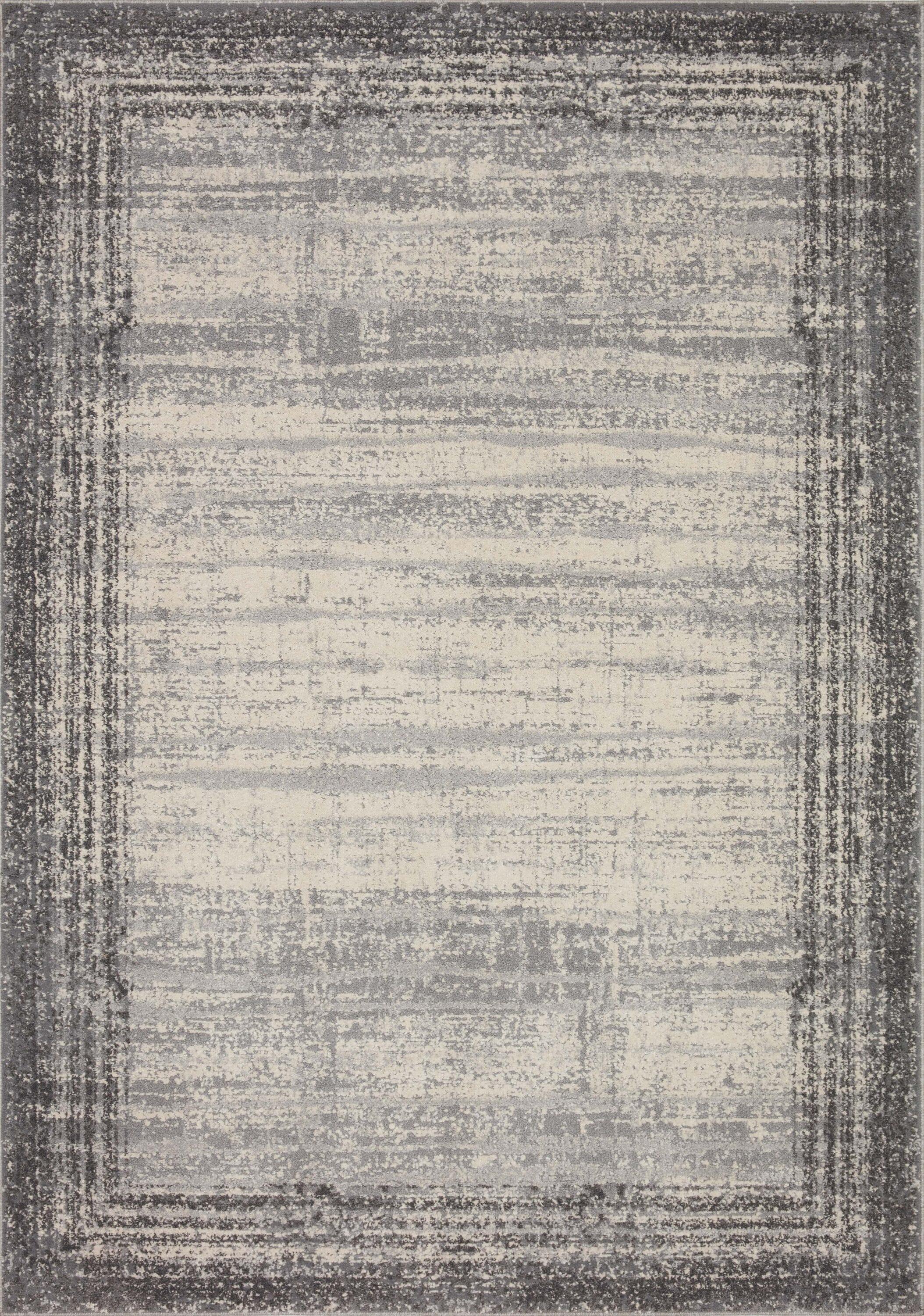 Loloi II Austen 9 X 13 (ft) Pebble / Charcoal Indoor Distressed/Overdyed Persian Spot Clean Only Area Rug