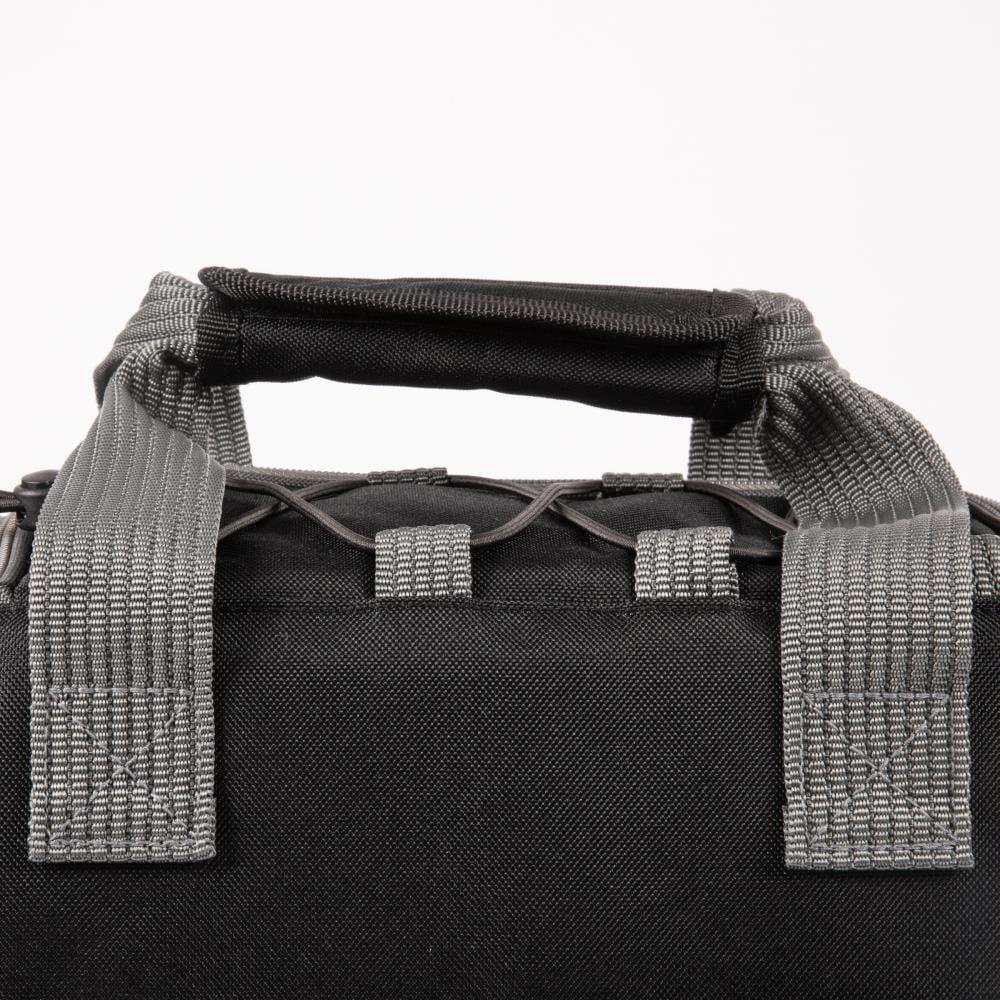 Black and Gray Insulated Picnic Tote with Picnic Set