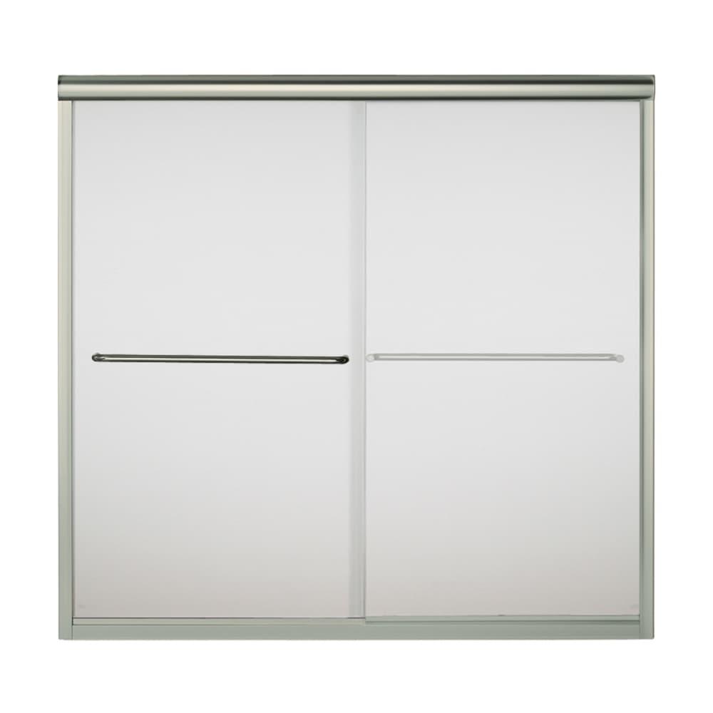 Finesse 59.625'' x 58.06'' Bypass Frameless Bath Door