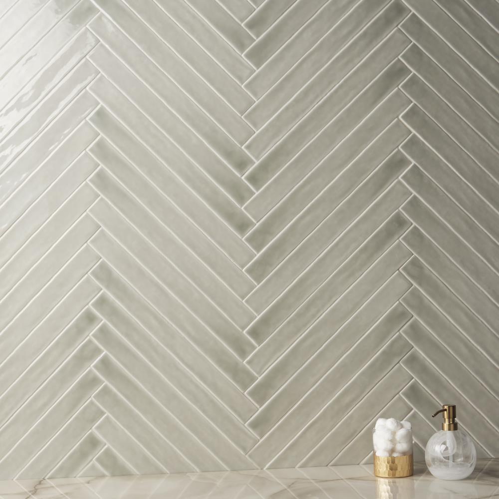 Capetown 2" x 20" Crackled Ceramic Subway Wall Tile (20 pieces/ 5.38 sq. ft./ Case)