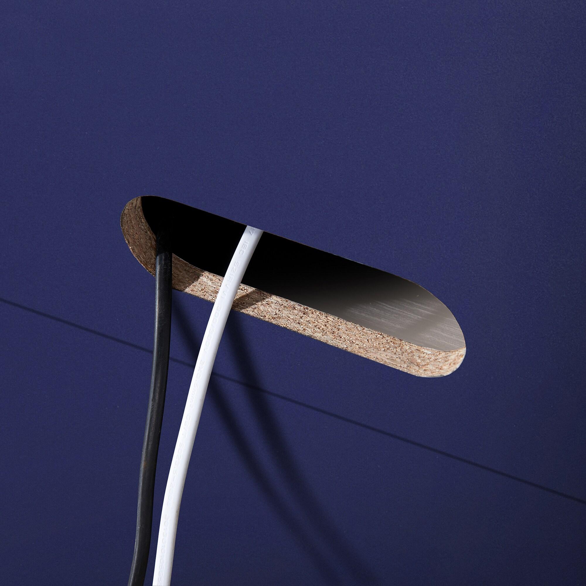 Evelyn&Zoe Whitman Rectangular TV Stand for TV's up to 75", Dark Blue