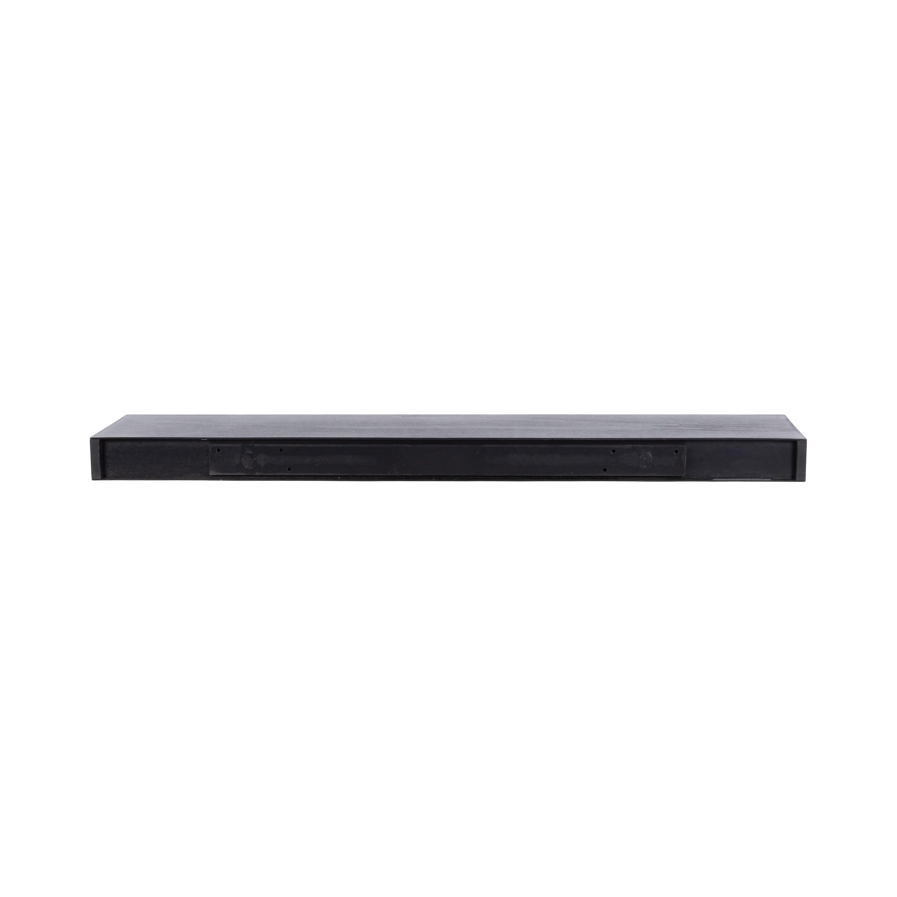 Kate & Laurel All Things Decor 36"x8" Havlock Wood Floating Shelf Black