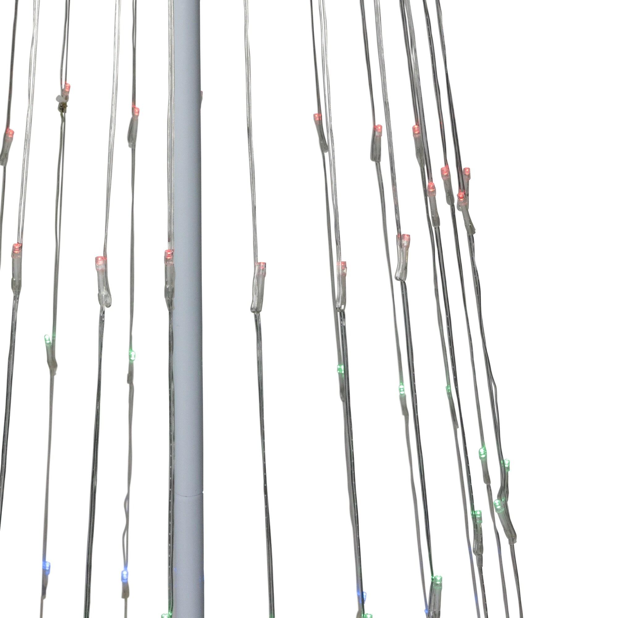 6' Multi-Color LED Lighted Show Cone Christmas Tree Outdoor Decoration