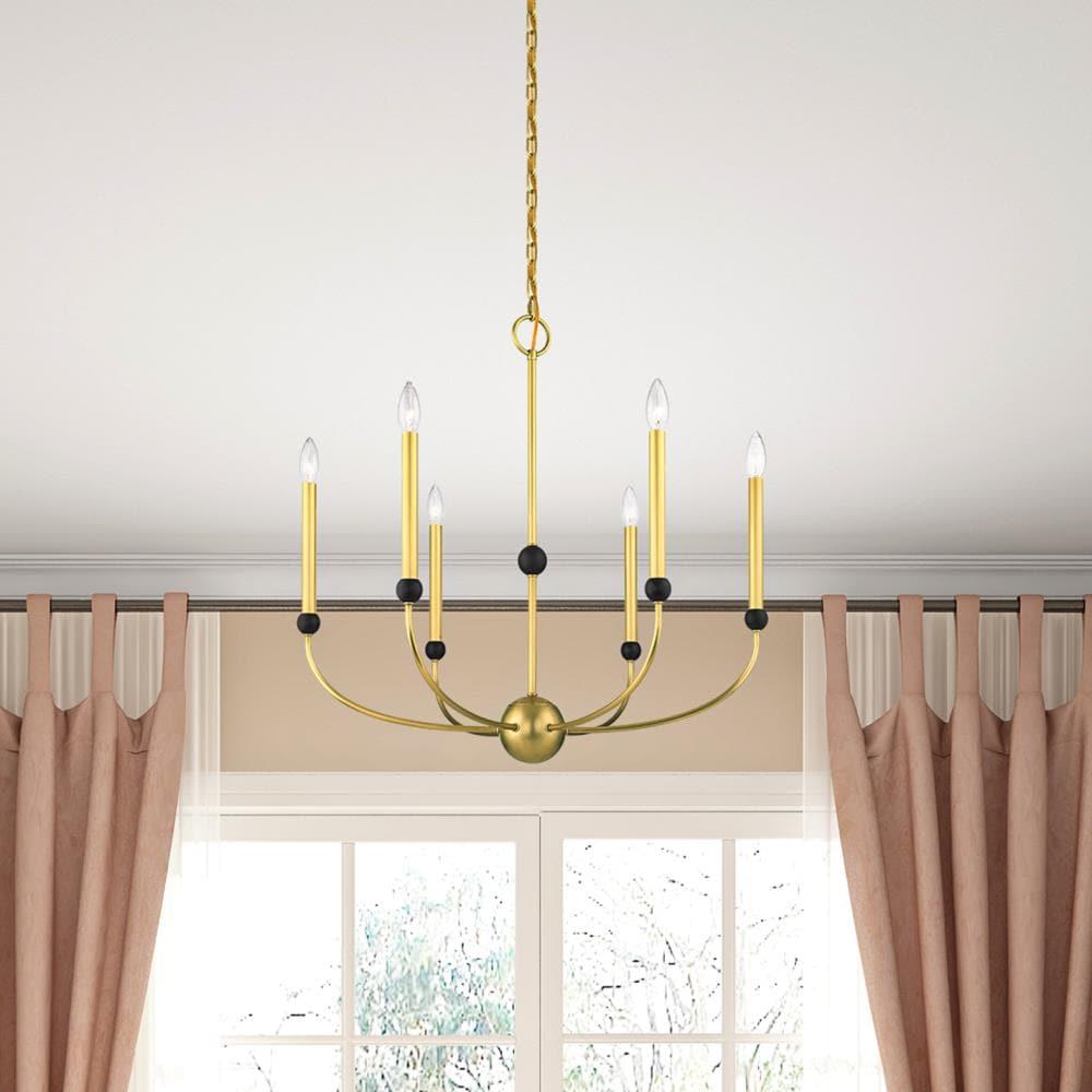 6 - Light Dimmable Chandelier