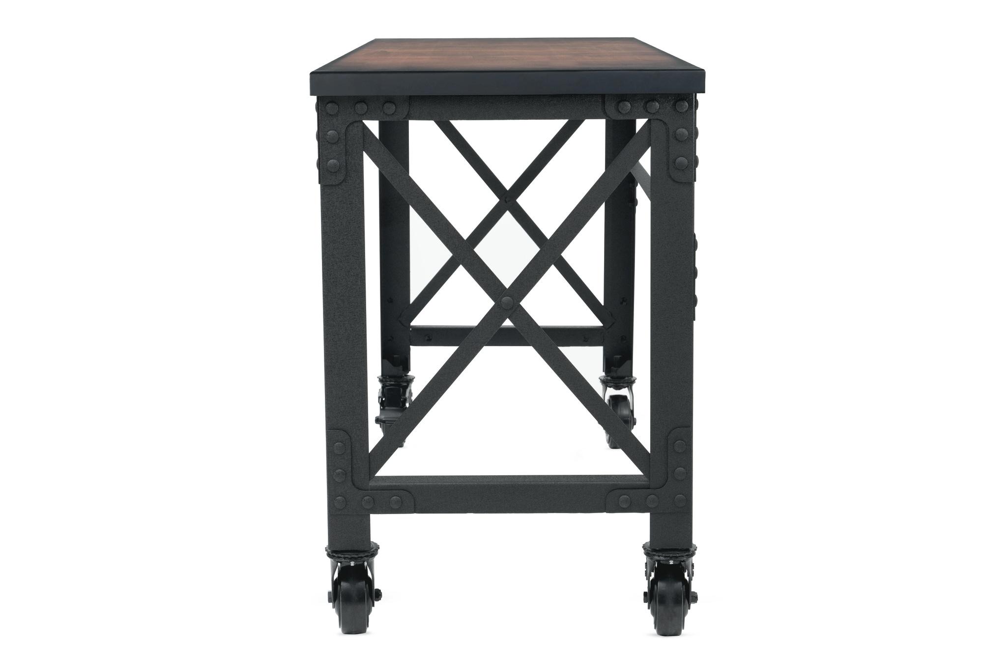Duramax Building Products Solid Wood Top Metal Base Desk Shell