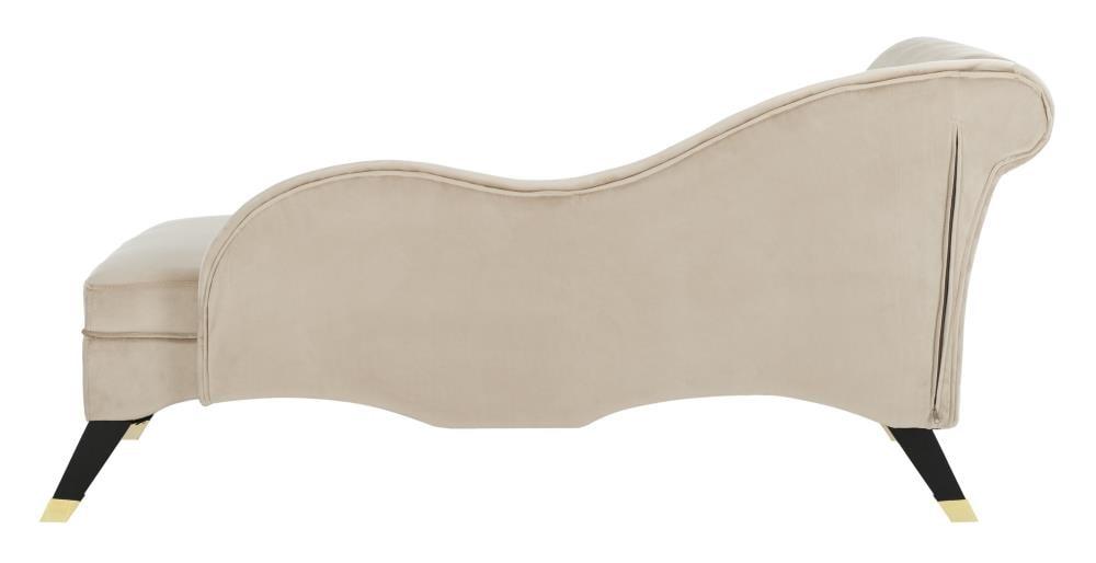 Caiden Chaise - FOX6284 - Tan/Black - Safavieh