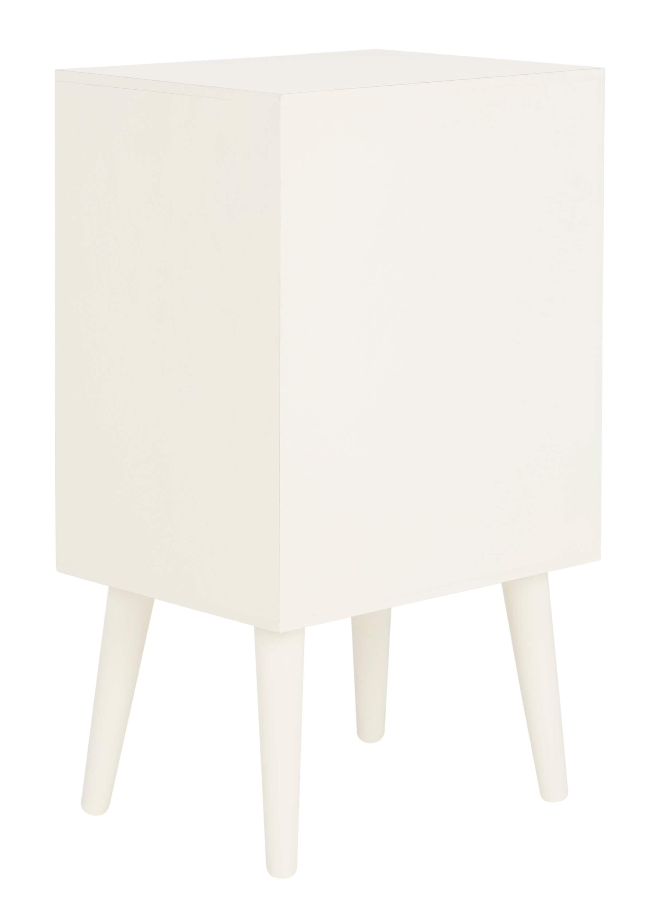 Pomona 3 Drawer Accent Table - Vintage White - Safavieh.