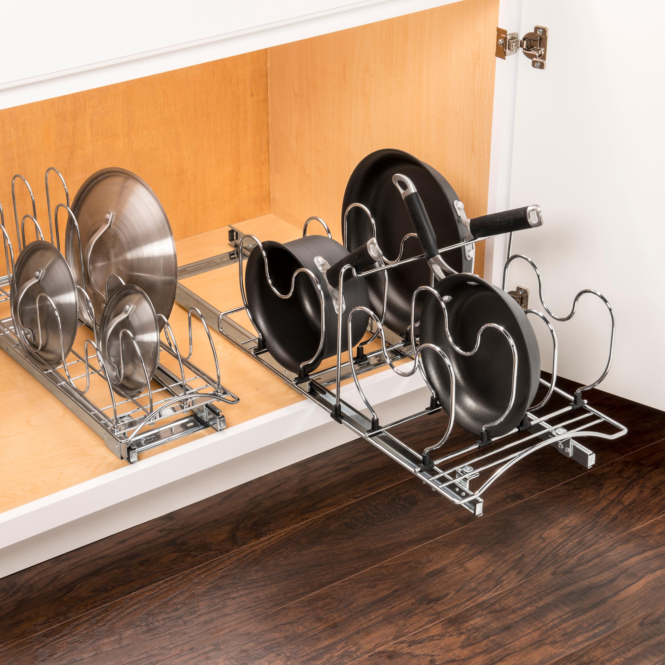 LYNK PROFESSIONAL LYNK PROFESSIONAL® Pot and Pan Organizer for Kitchen Cabinets - 11" W x 21" D