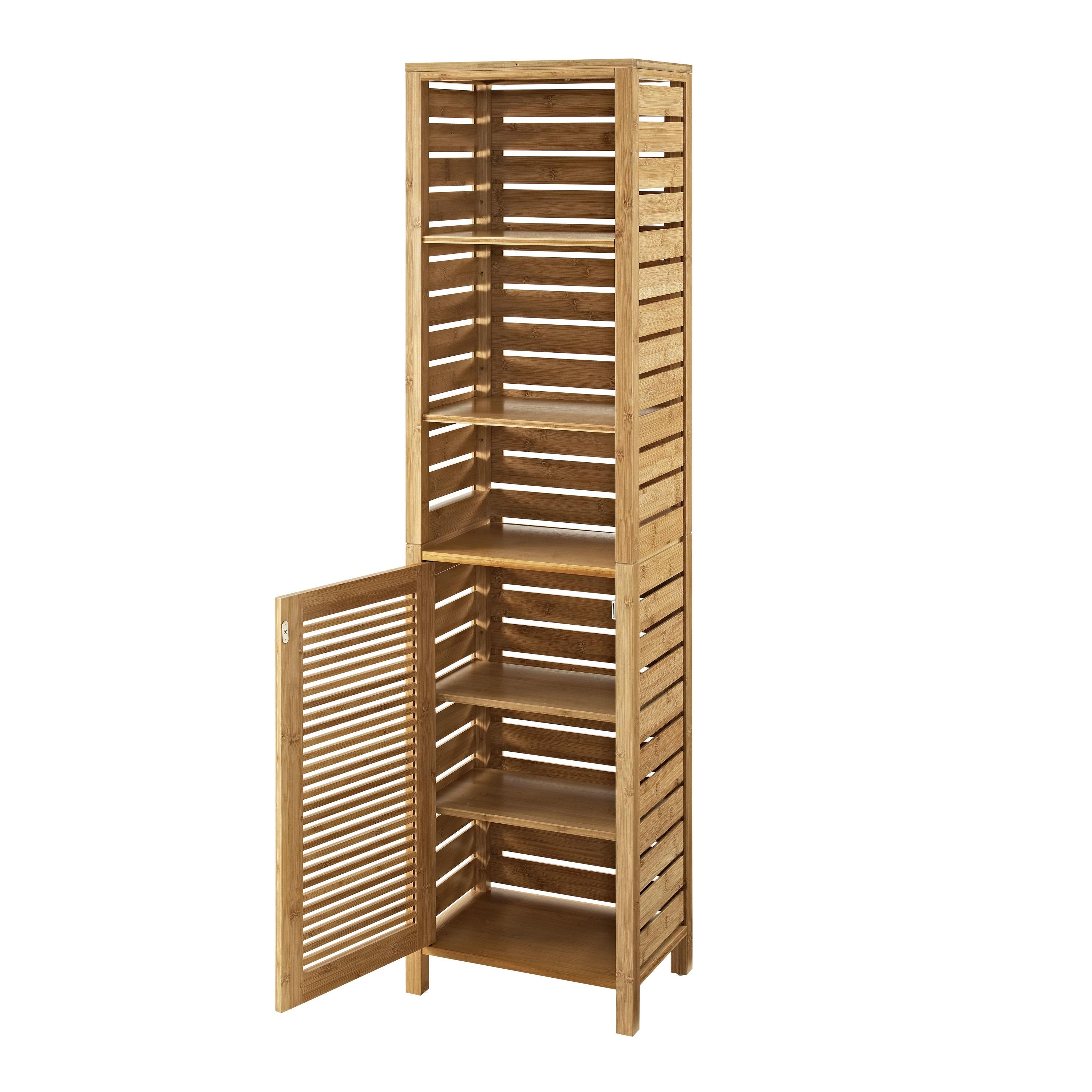 Bracken Tall Cabinet Natural - Linon