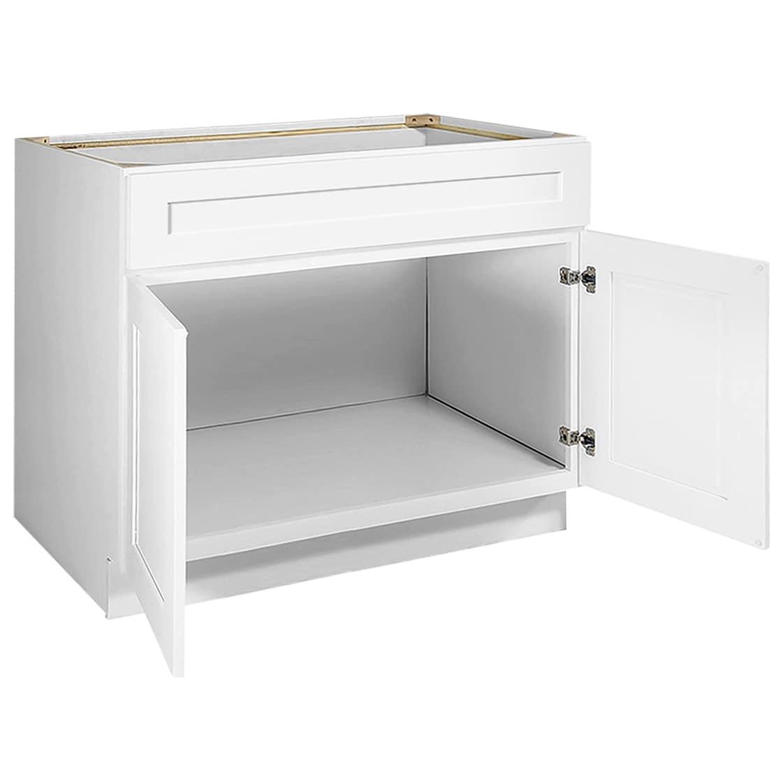 Design House Brookings Unassembled Shaker Sink Base Kitchen Cabinet, White