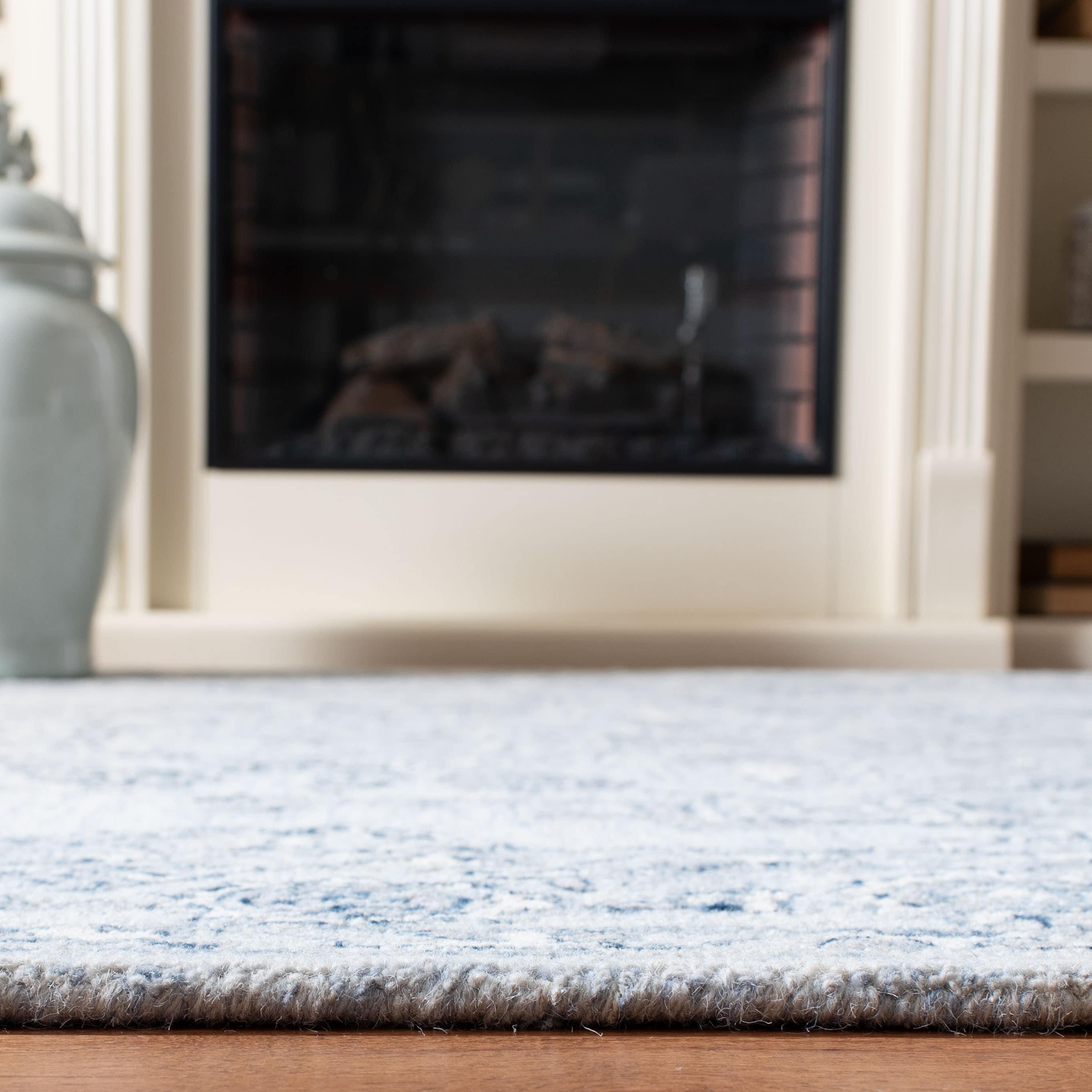 Micro-Loop MLP504 Hand Tufted Indoor Area Rug - Light Blue/Ivory - 8'x10' - Safavieh