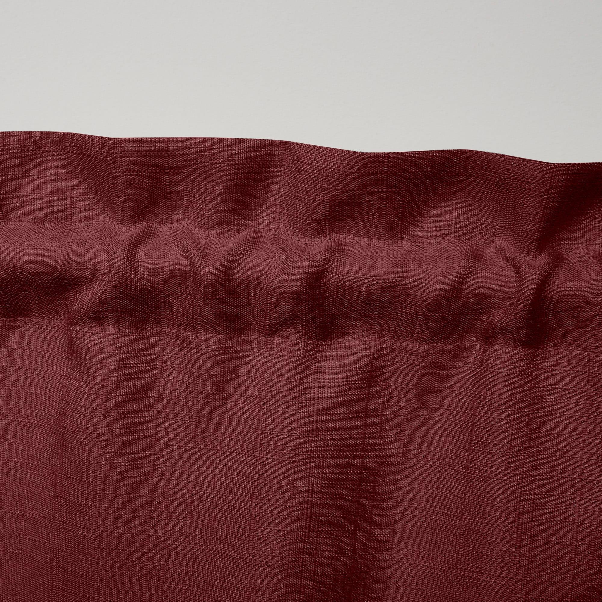 Amalgamated Textiles Exclusive Home Loha Light Filtering Rod Pocket Scalloped Valance