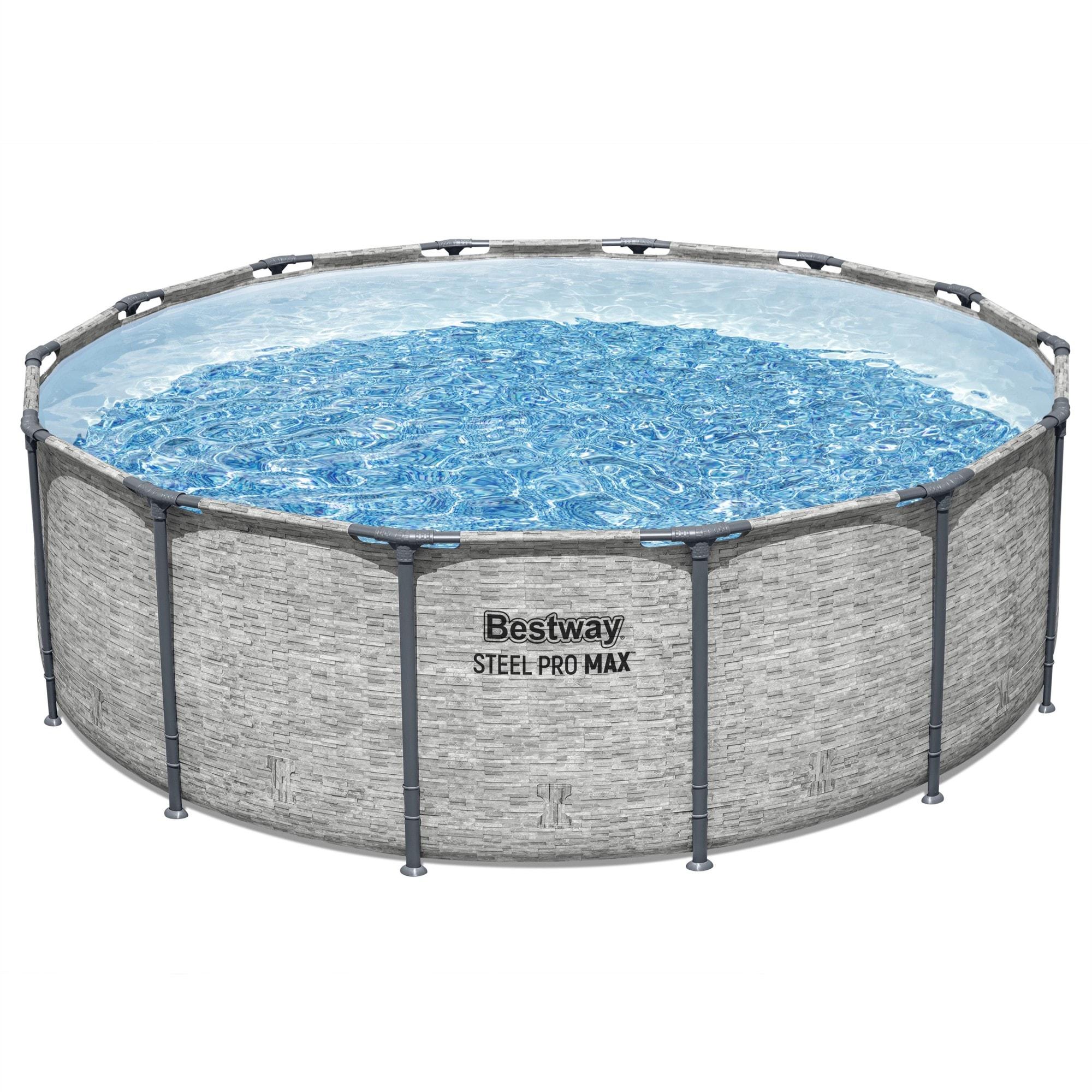 Bestway Steel Pro MAX 14' x 48" Round Above Ground Swimming Pool Set