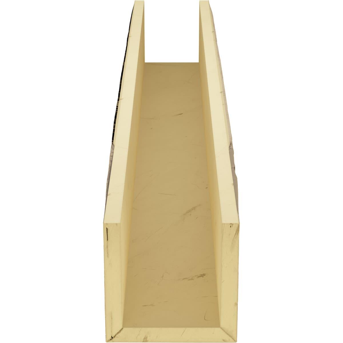 Ekena Millwork Hand Hewn Timberthane Faux Wood 3-Sided Ceiling Beam (U-beam)