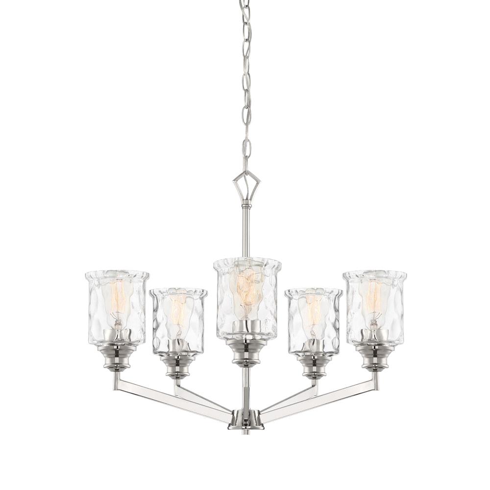 Designers Fountain Drake Polished Nickel 5 Light Chandelier, 96385-PN