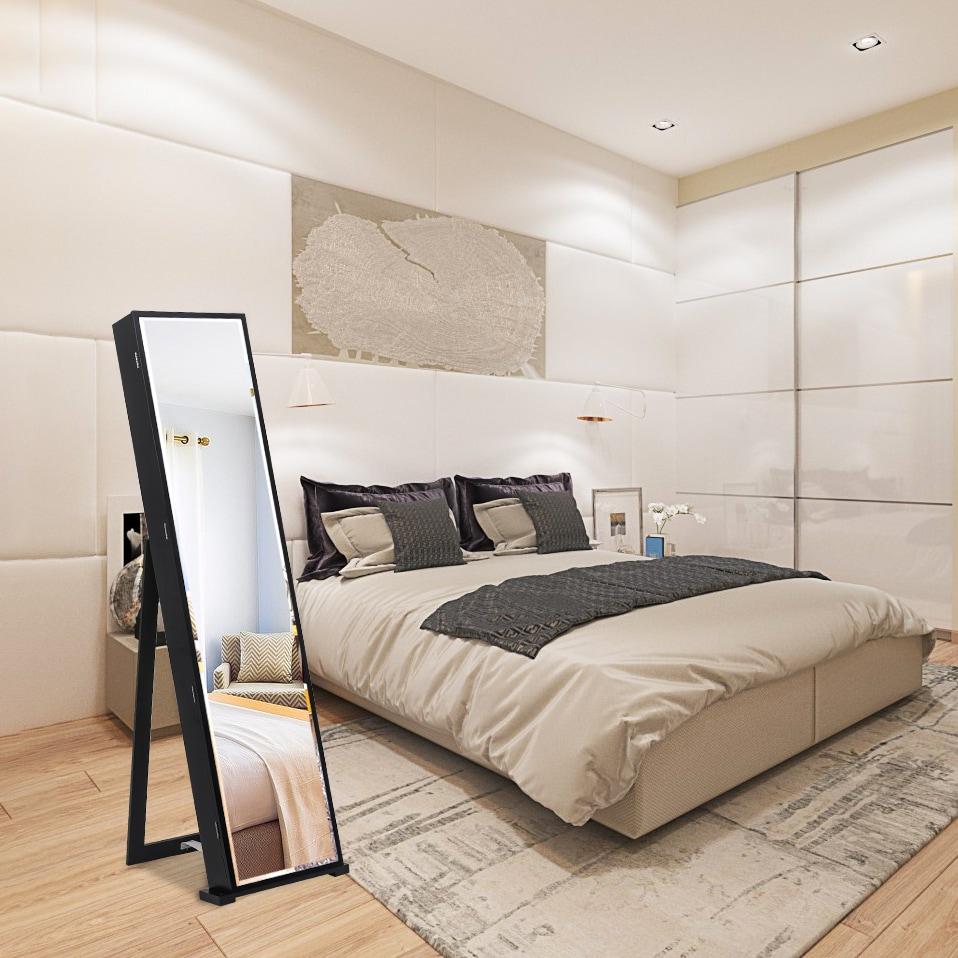 NIERBO Lockable Jewelry Organizer Mirror - Stylish Storage Solution For Women