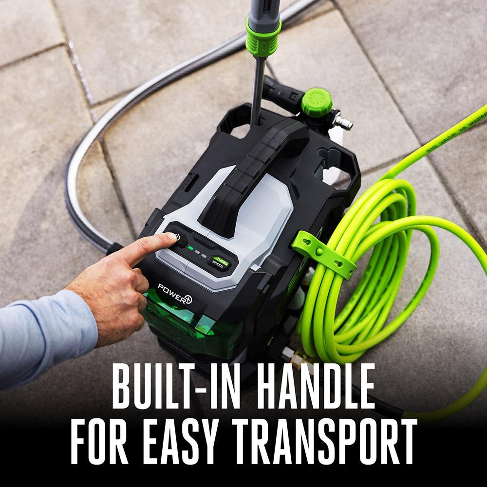 Ego Power+ 2100 Psi 1.2 Gpm Battery Powered Cold Water Pressure Washer With 4 Spray Nozzles Bare Tool