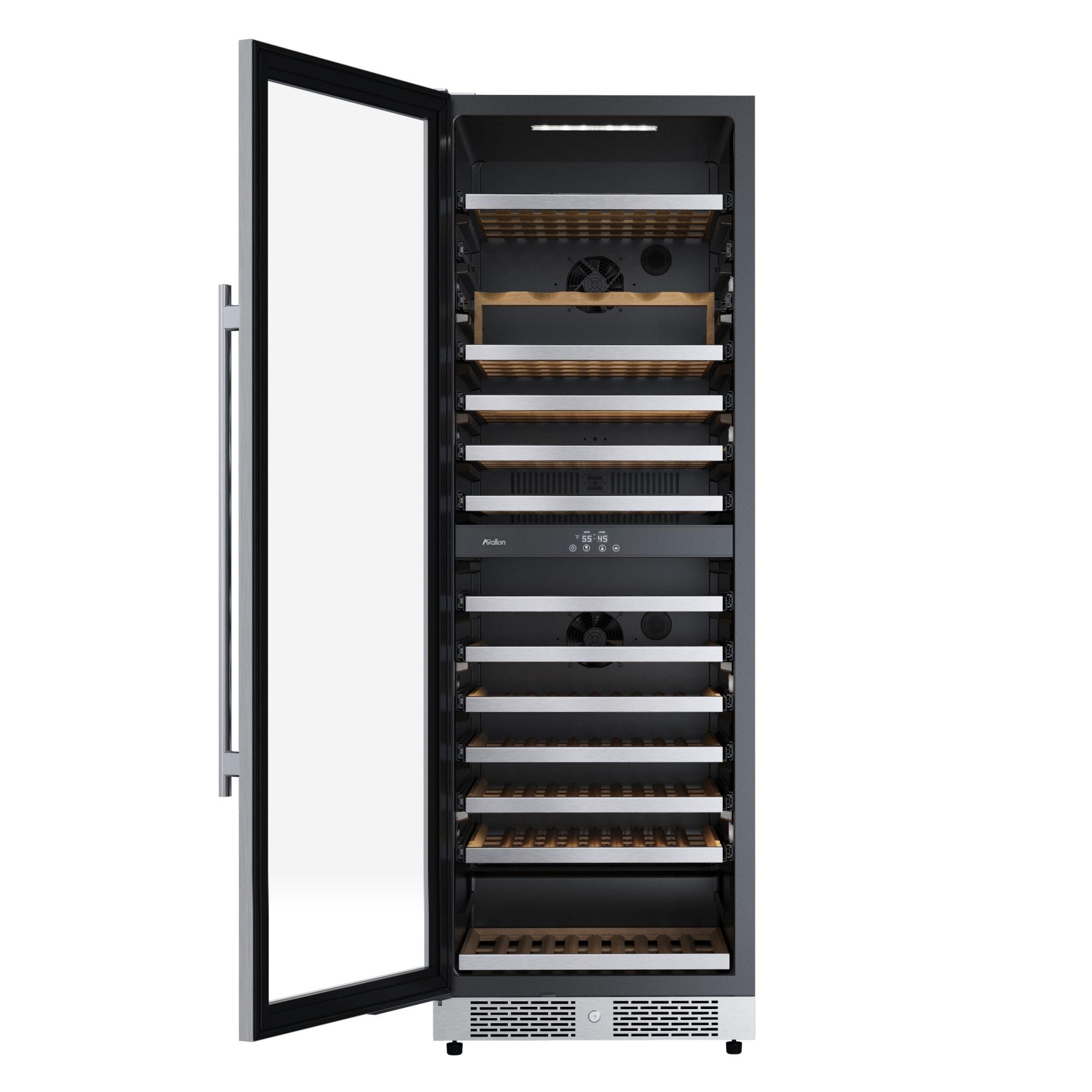 Avallon Awc243tdzlha 24" Wide 140 Bottle Capacity Built-In Or Free Standing Wine Cooler -