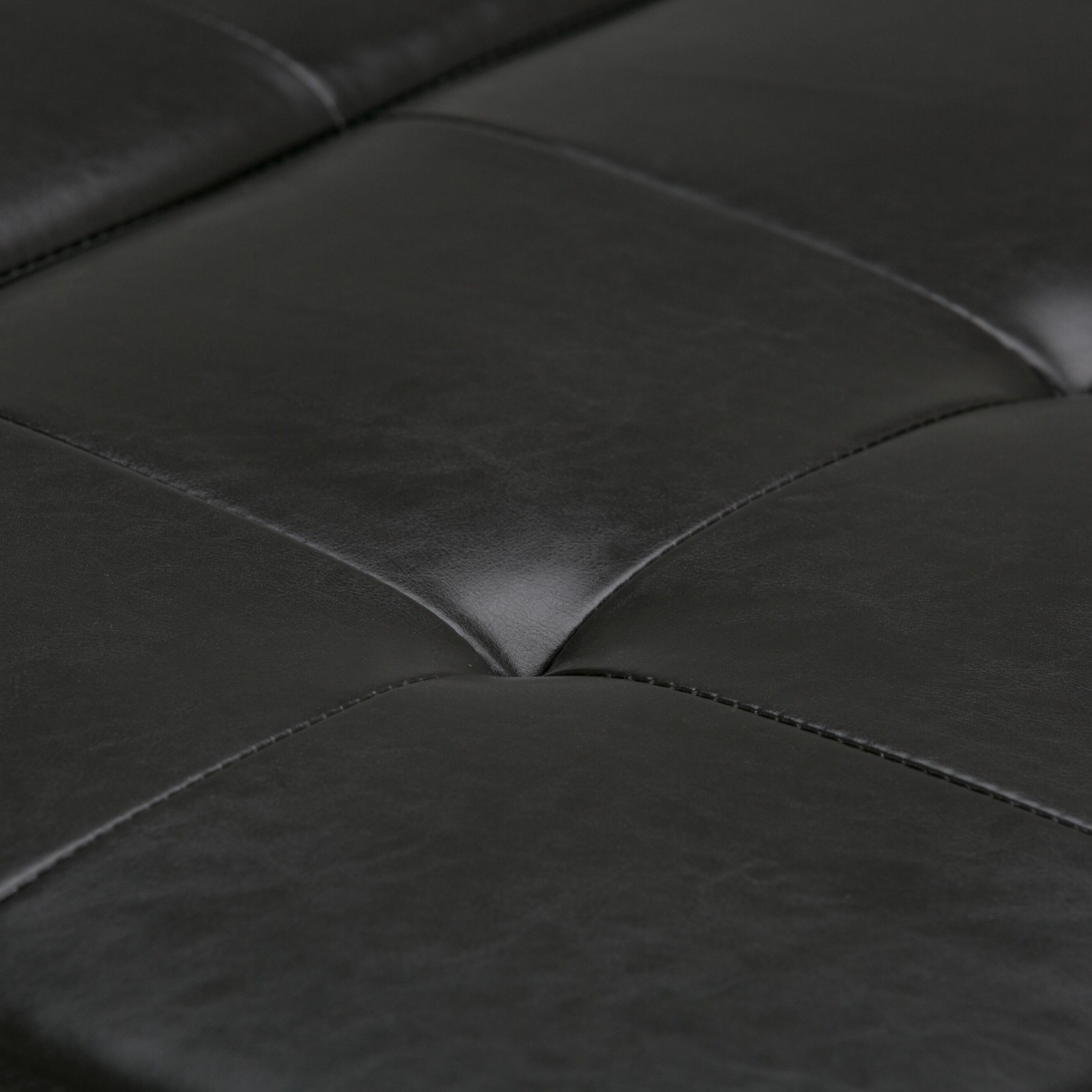 Dover Faux Leather Ottoman