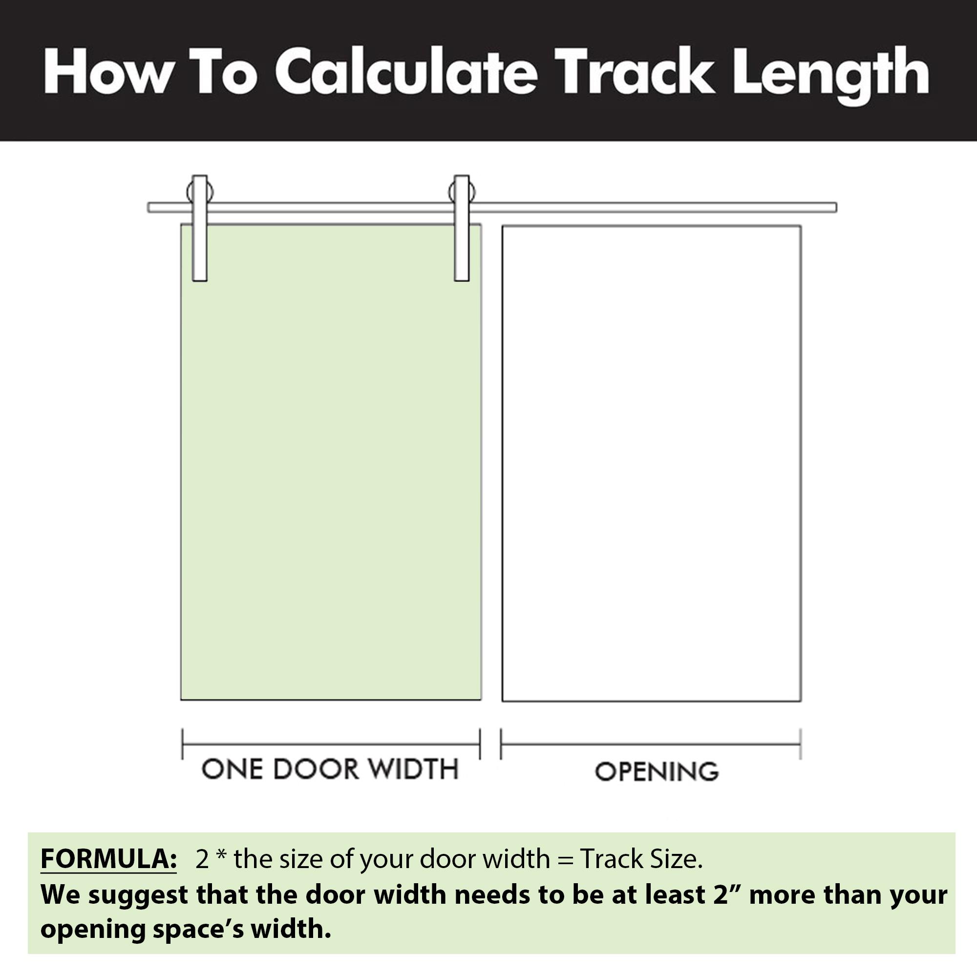 Homacer Black Rustic Sliding Barn Door Hardware Kit, for One/Single Door, 18ft Long Flat Track, Arrow Design Roller, Heavy Duty, for Interior & Exterior Use