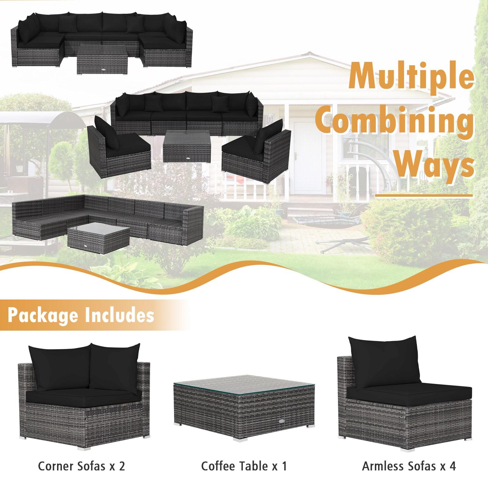 Costway 6 - Person Seating Group with Cushions & Reviews | Wayfair