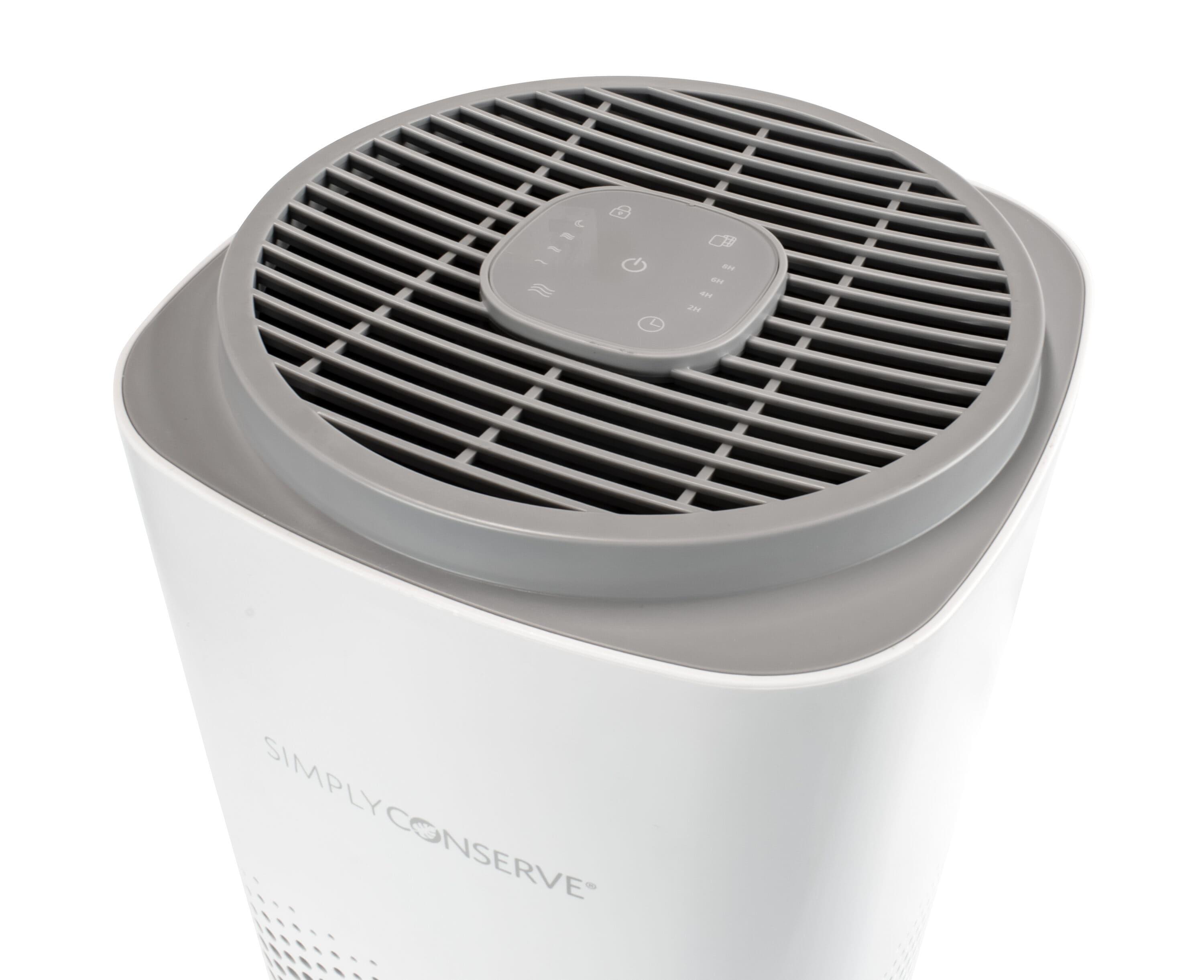 Simply Conserve Tabletop Air Purifier with True HEPA Filter for 180 Cubic Feet