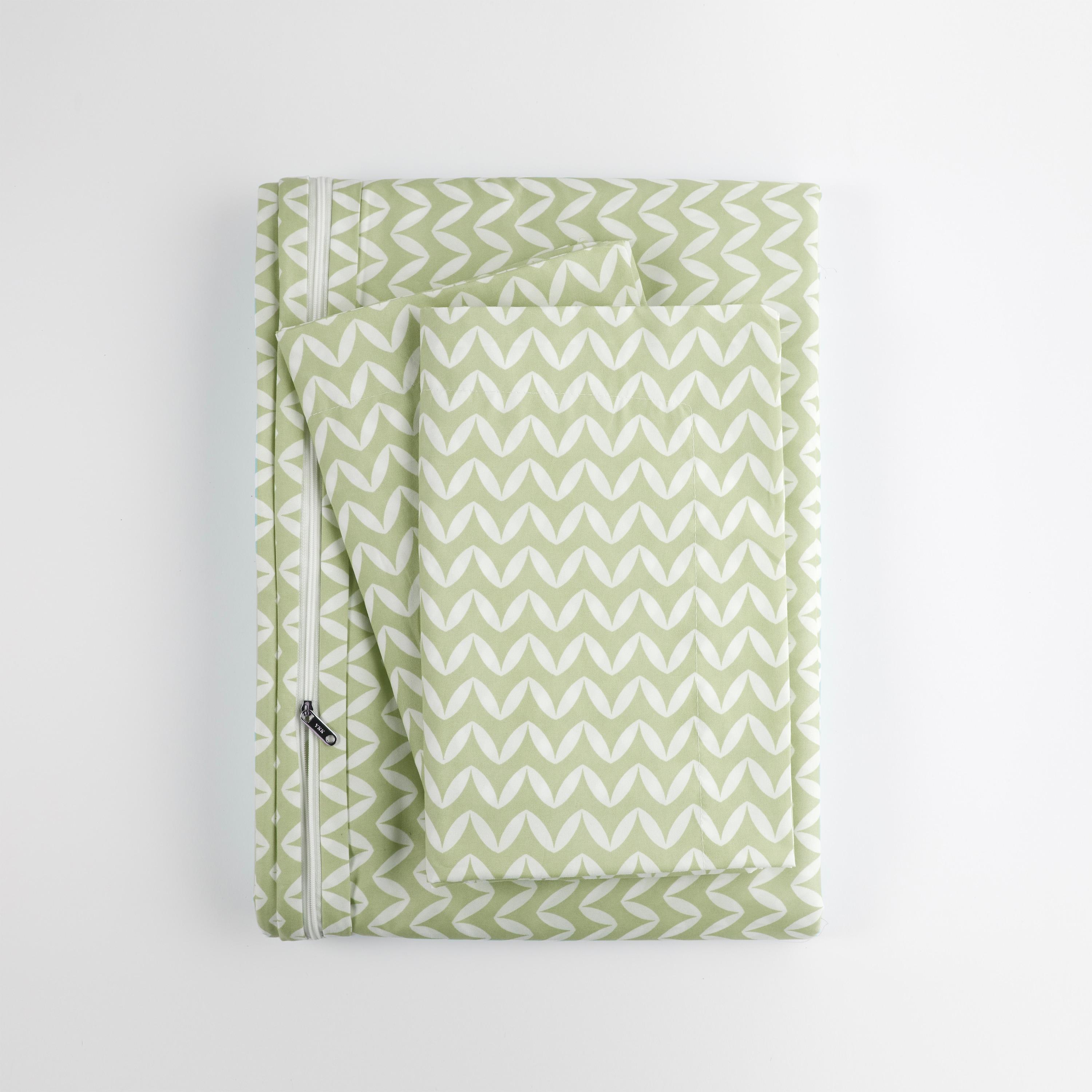 Simply Soft™ Puffed Chevron Pattern Duvet Cover Set