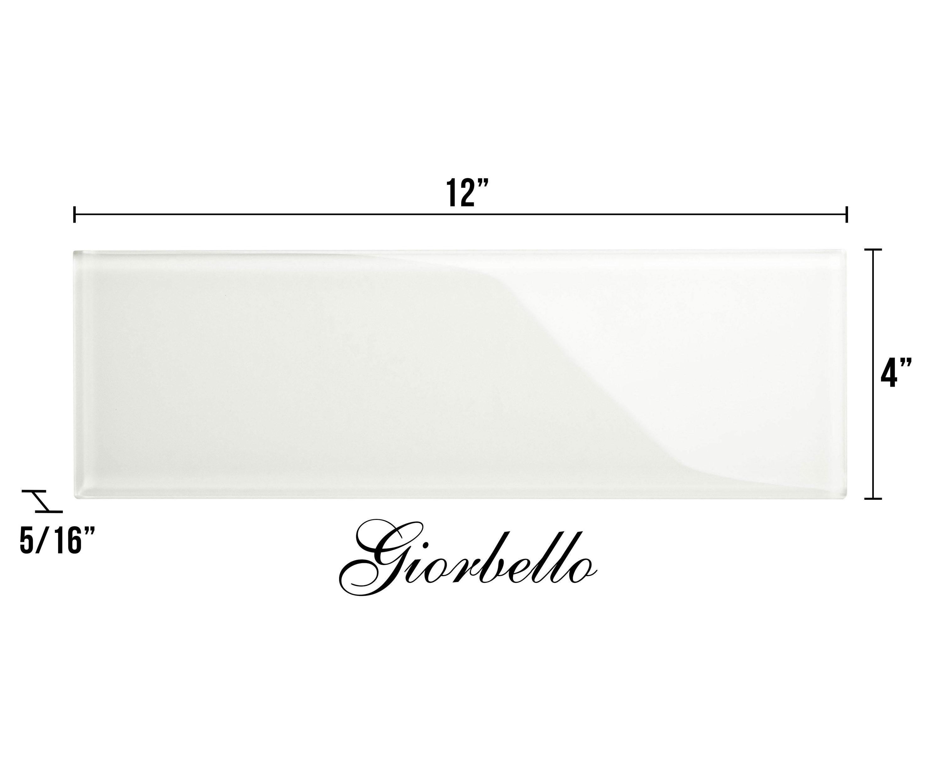 Glass Subway 4" x 12" Wall Tile