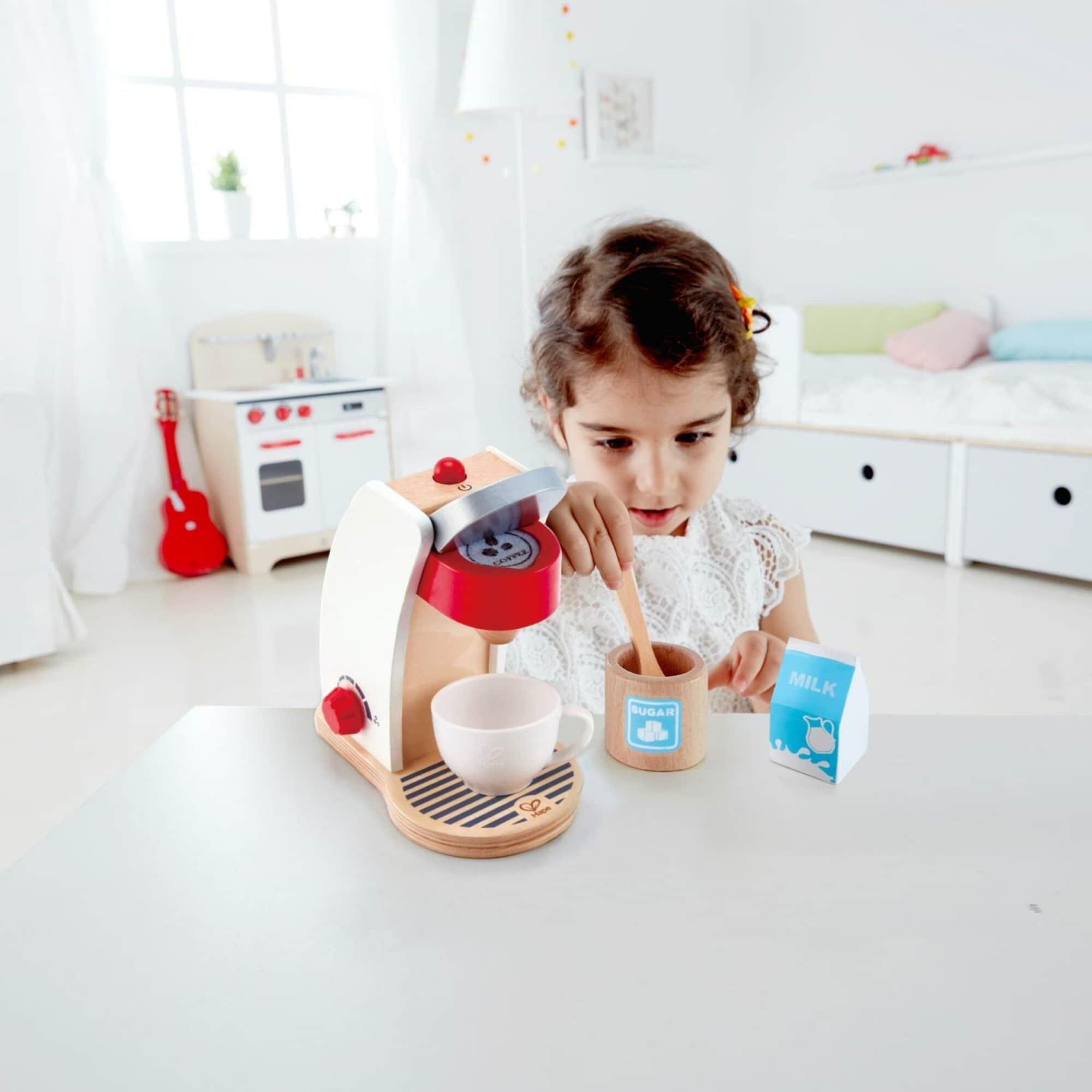 HaPe My Coffee Machine Kids Pretend Kitchen Appliance Set