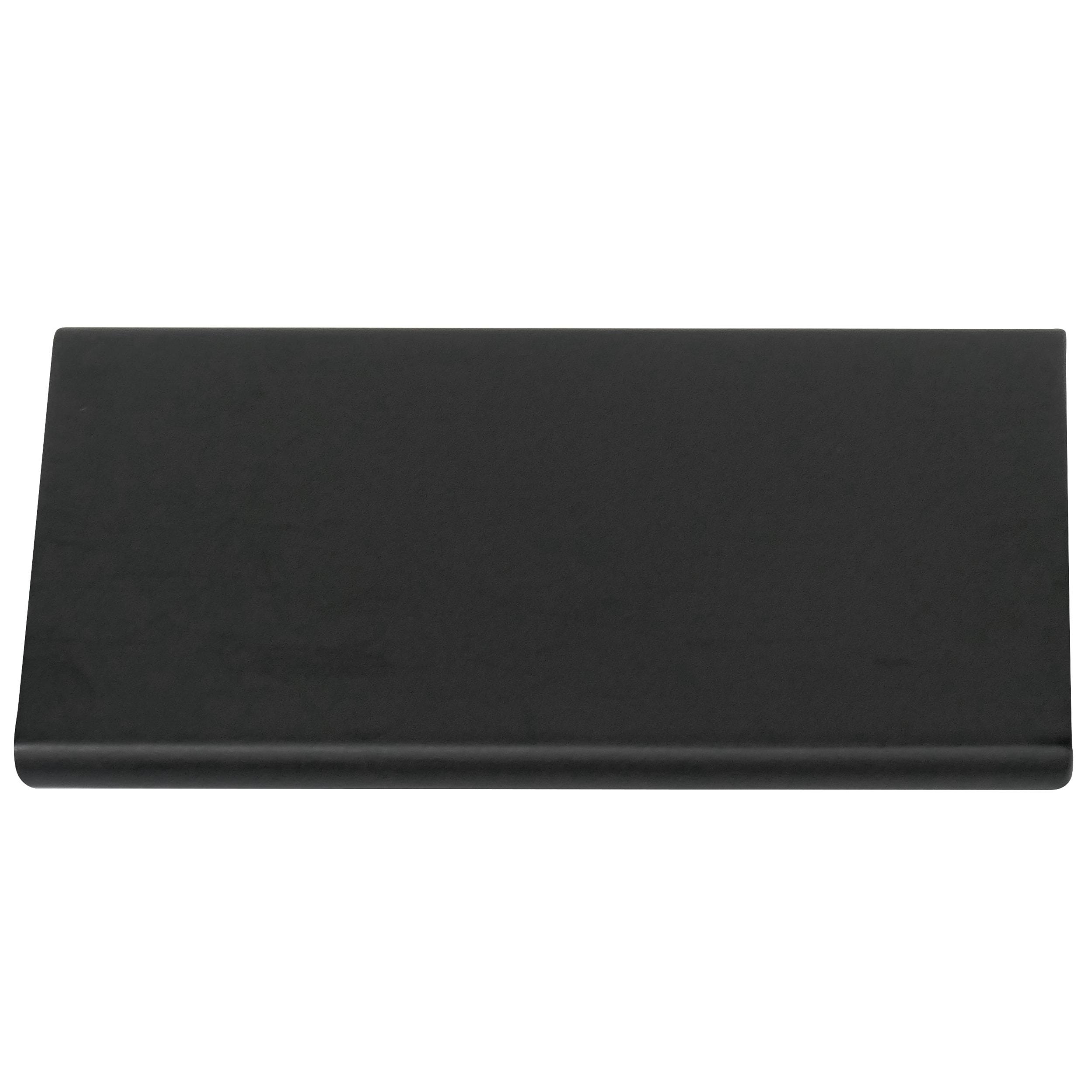 Laurey Laurey Edge Pull 12" Center-To Center Matte Black Edge Cabinet Pull