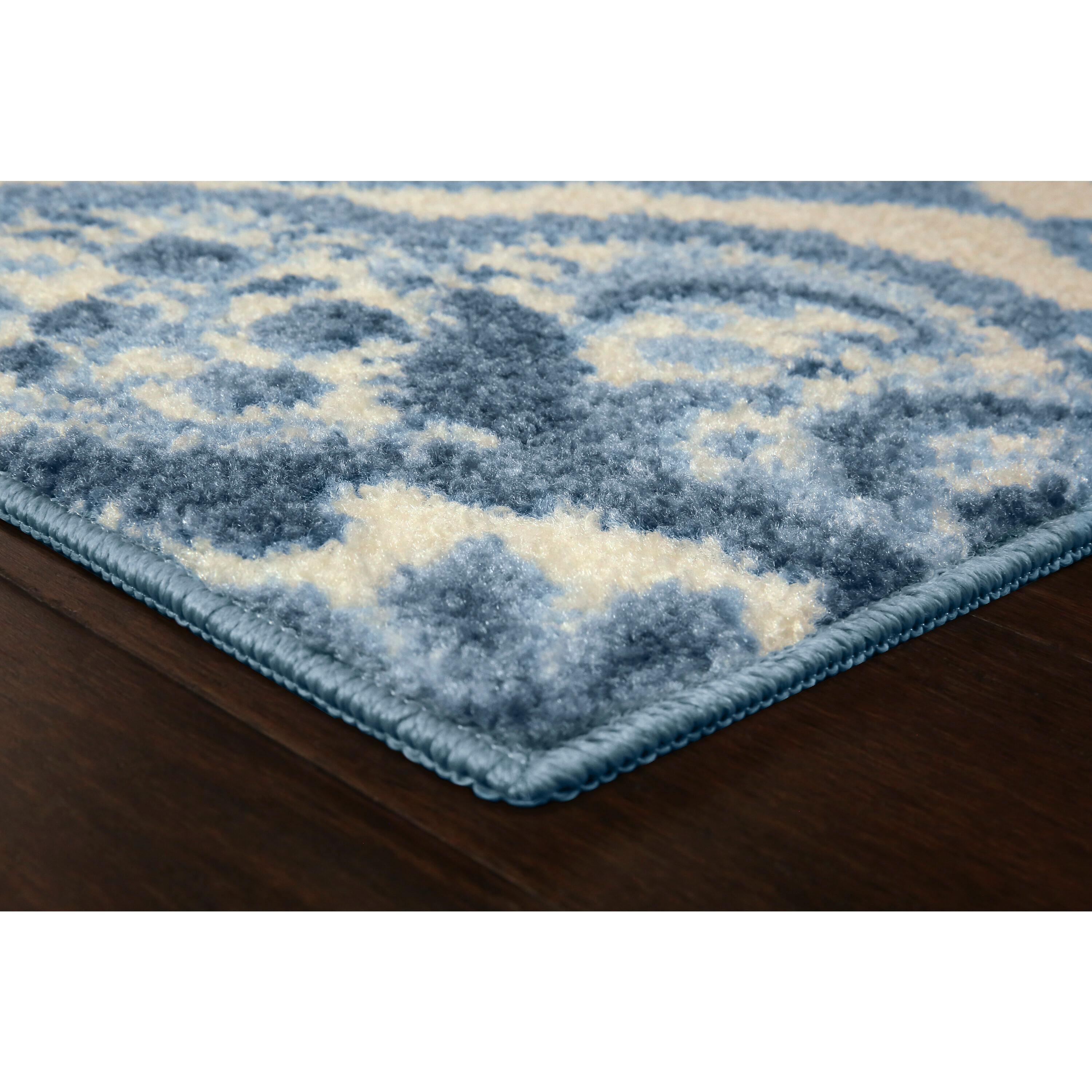 Hertel Floral Blue Area Rug