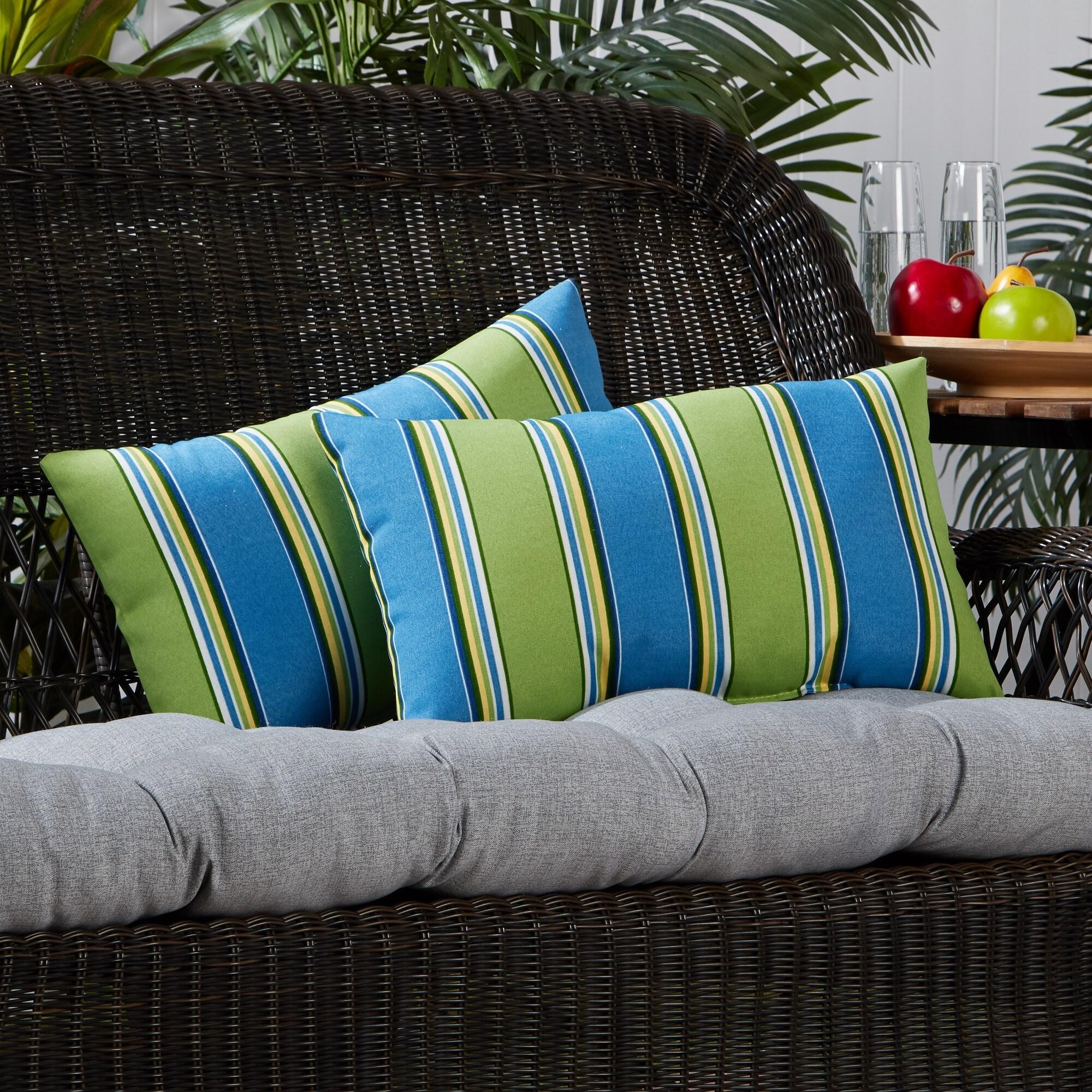 Indoor/Outdoor Reversible Throw Pillow