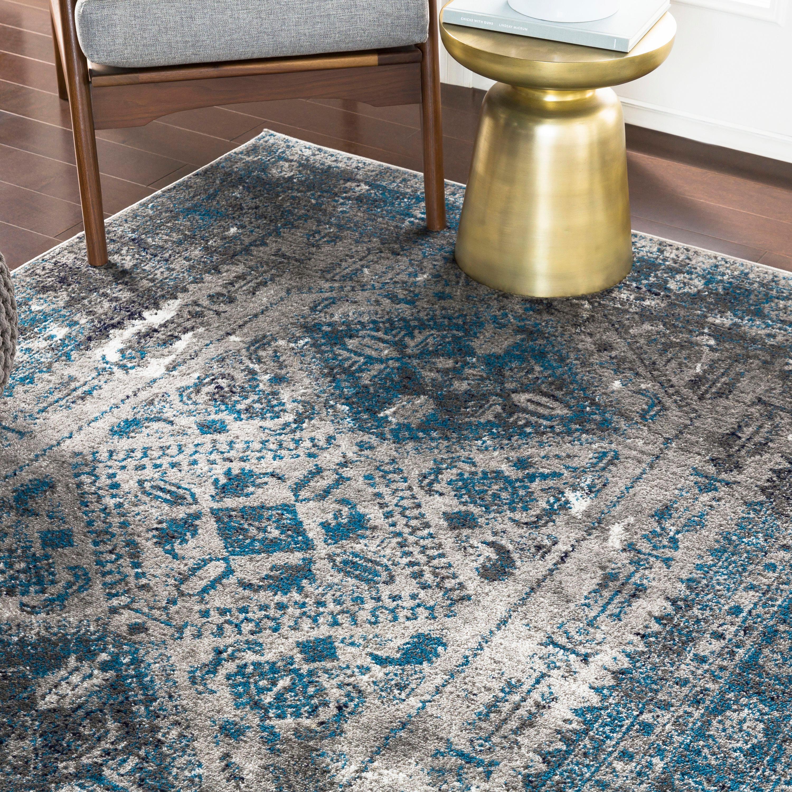 Livabliss 6'7"x9' Melissa Traditional Rugs Gray