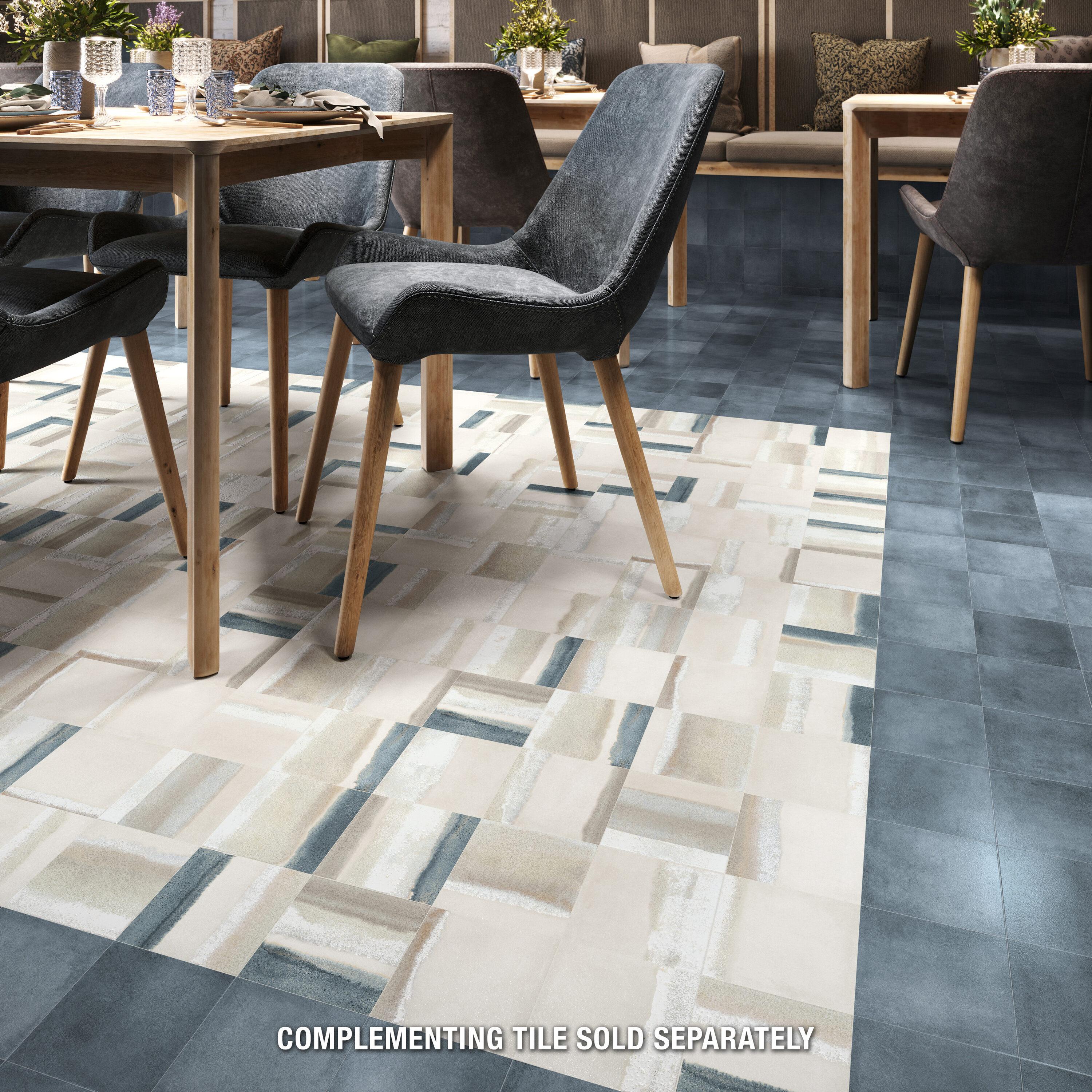 Matter Canvas 6" x 6" Porcelain Stone Look Floor and Wall Tile