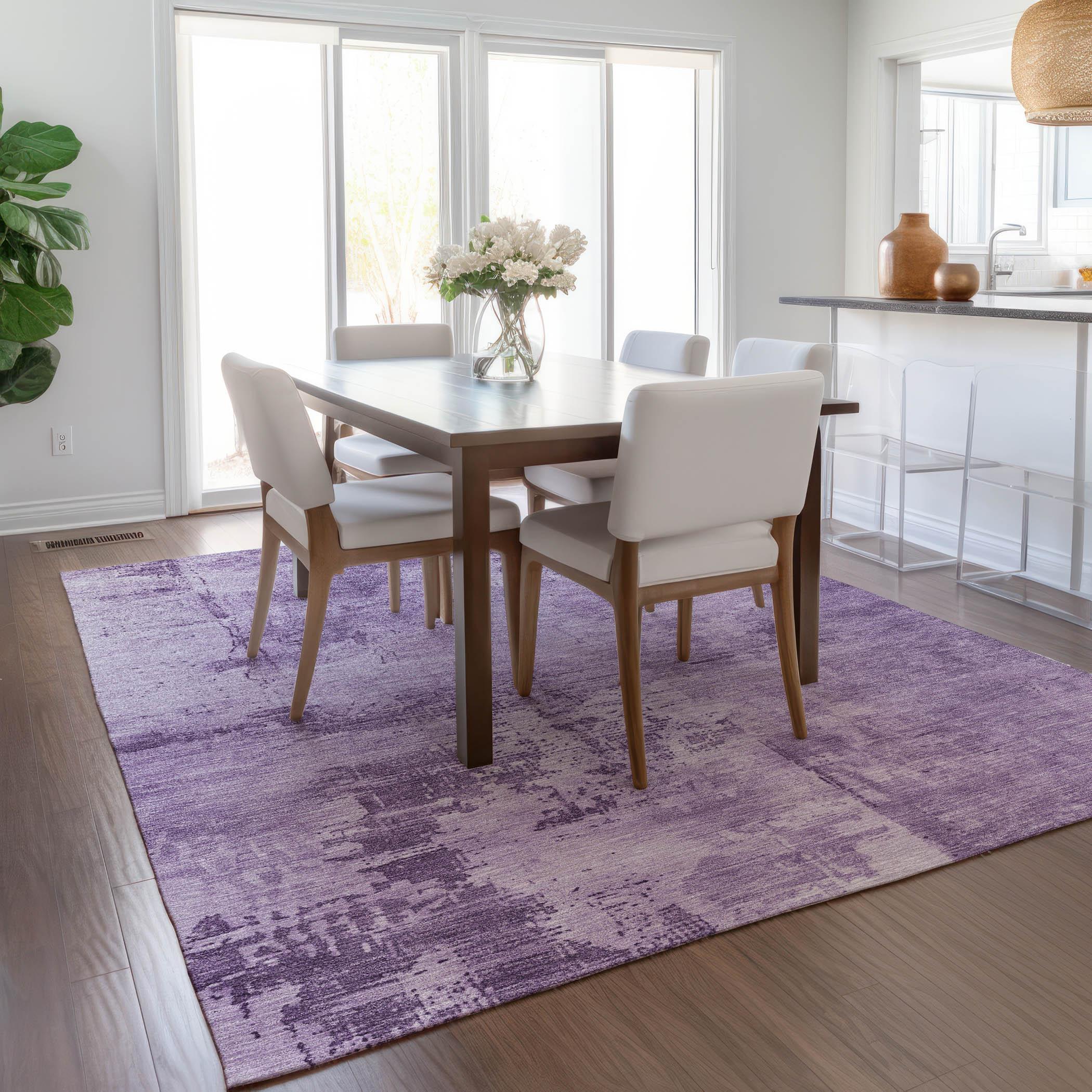 Machine Washable Indoor/Outdoor Chayden ACN1062 Lavender Rug
