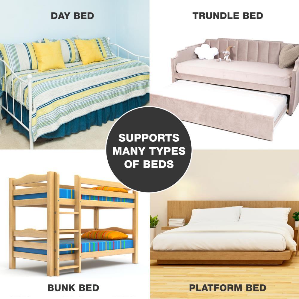 DMI Foldable Box Spring, Bunkie Board, Bed Support Slats for Mattress Support to Streamline and Minimize the Bed, No Assembly Needed, Twin, 30 x 60, Brown