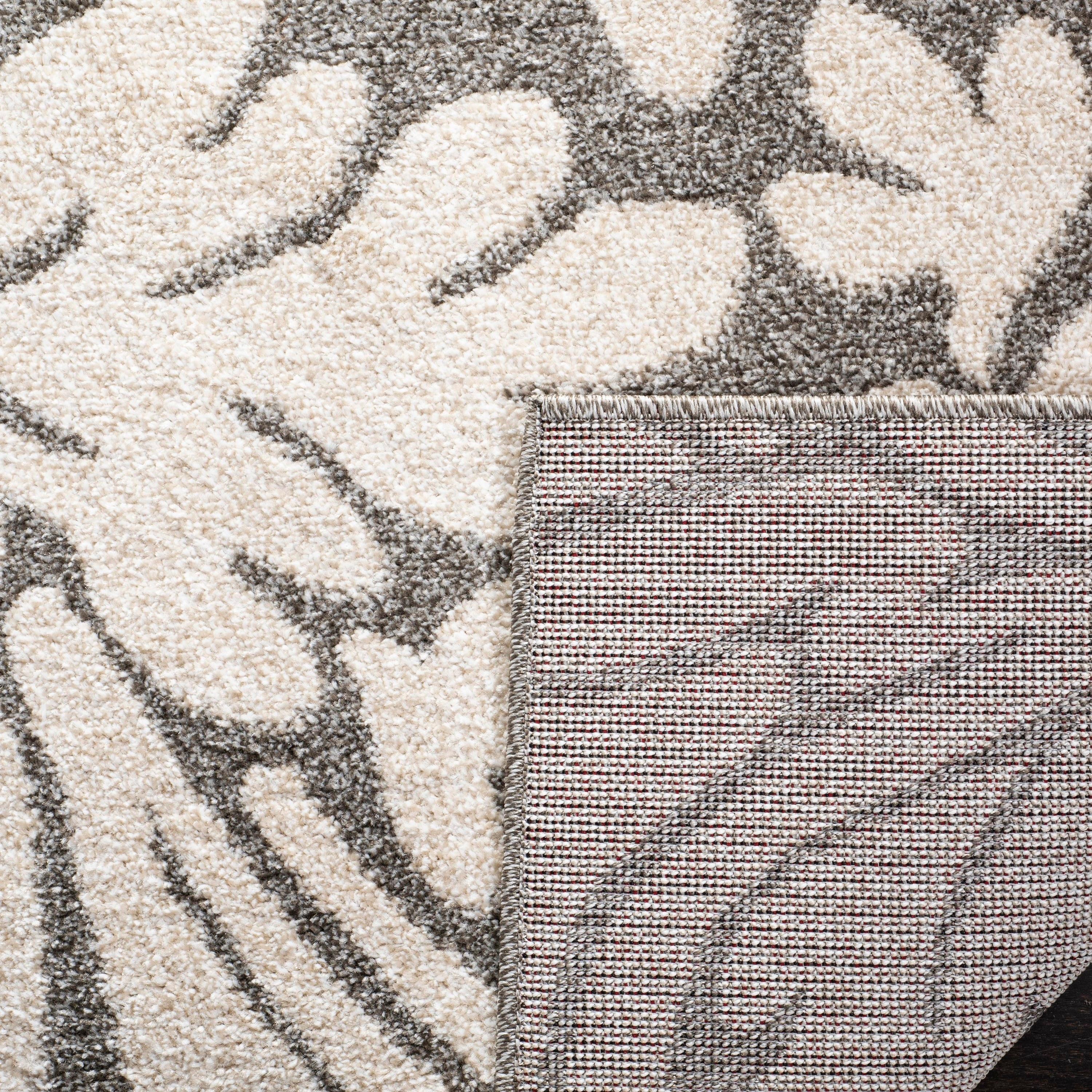 Amherst AMT425 Power Loomed Indoor Accent Rug - Dark Grey/Beige - 3'x5' - Safavieh