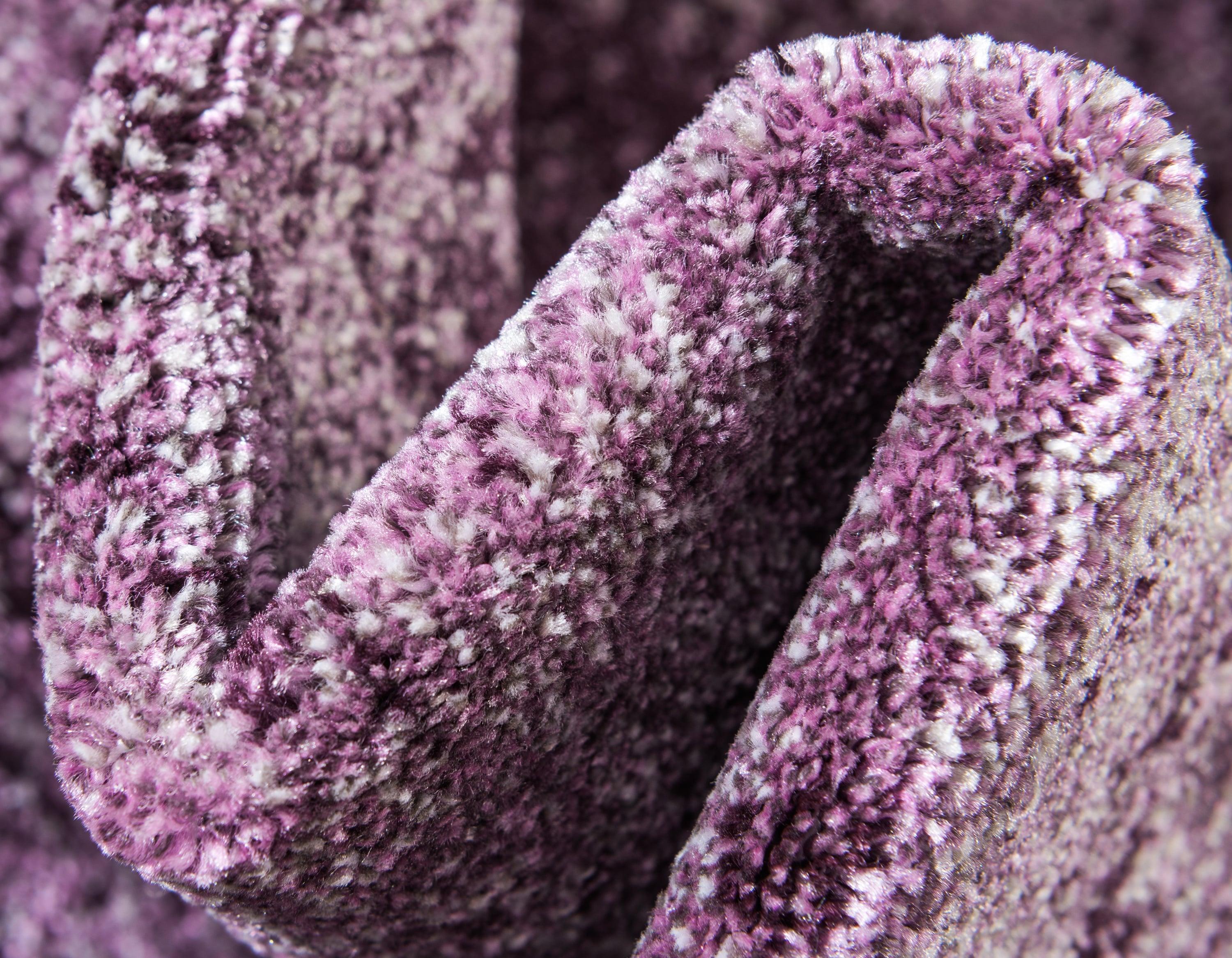 Unique Loom Del Mar Collection Area Rug - Lucille (5' 3" x 8' Rectangle Violet)