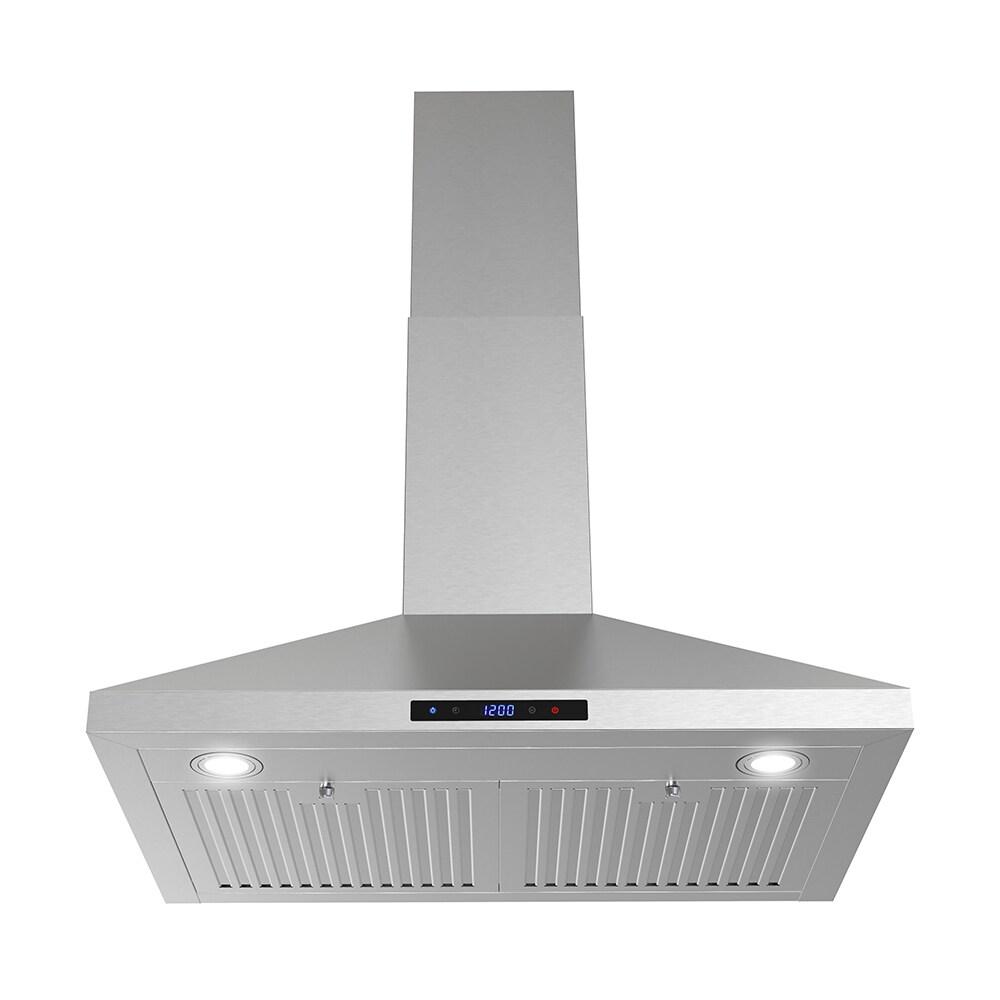 Streamline Francesco 30" 350 Cubic Feet Per Minute Ducted Wall Mount Range Hood with Baffle Filter and Light Included