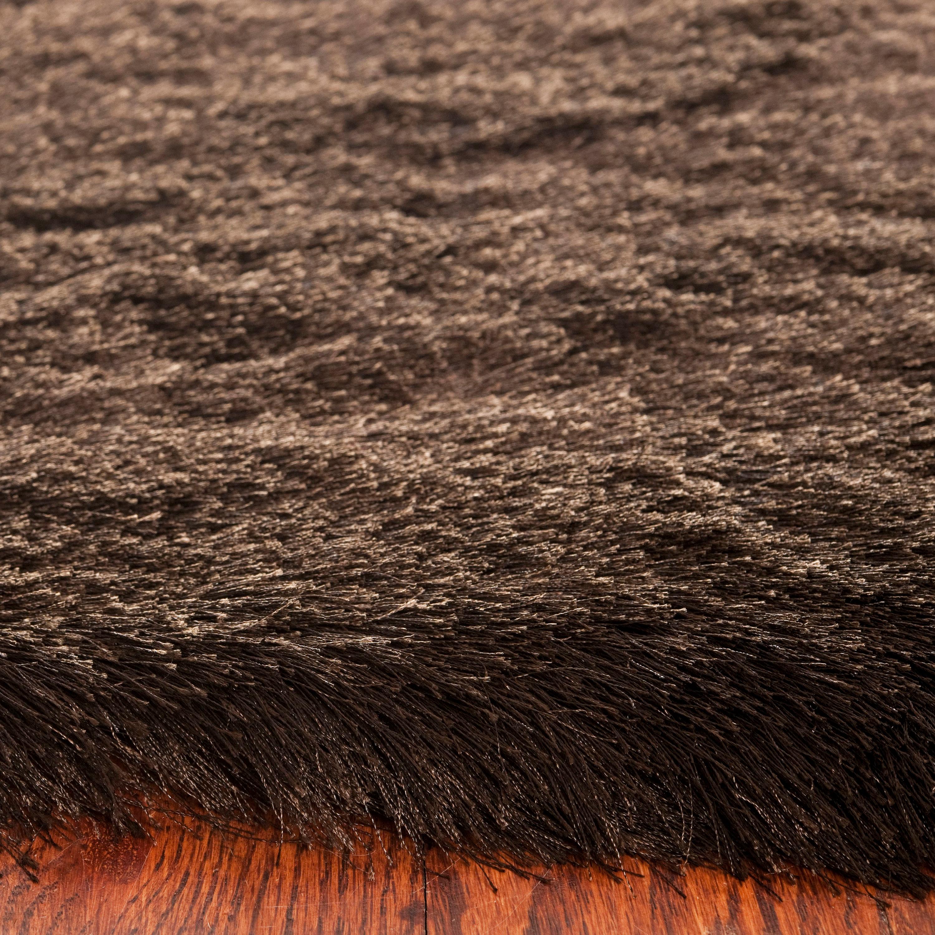 Paris Shag SG511 Hand Tufted Indoor Area Rug - Chocolate - 5'x7' - Safavieh
