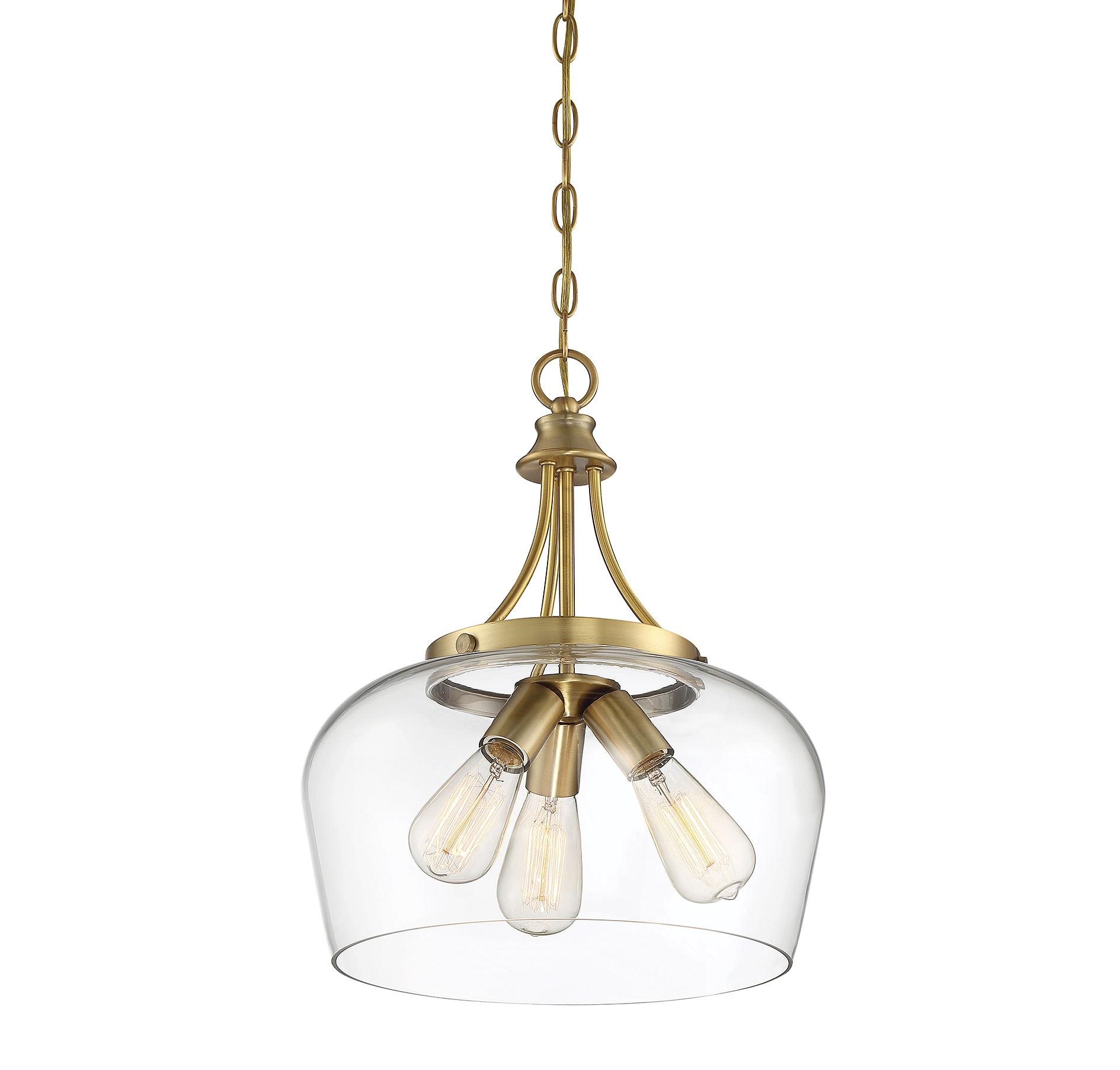 Savoy House Octave 3 - Light Pendant in  Warm Brass