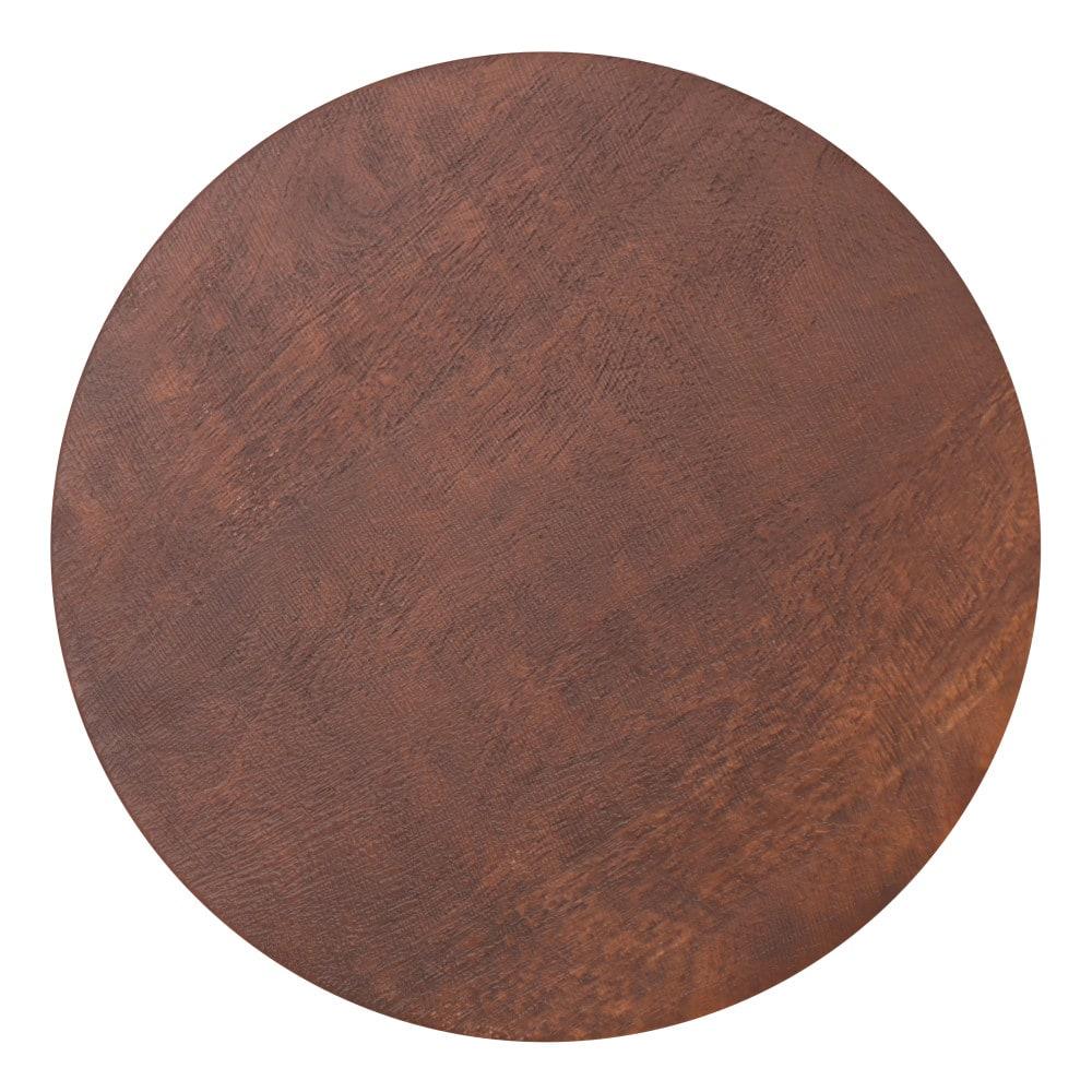 Simpli Home Boyd Solid Mango Wood Pedestal Accent End Table