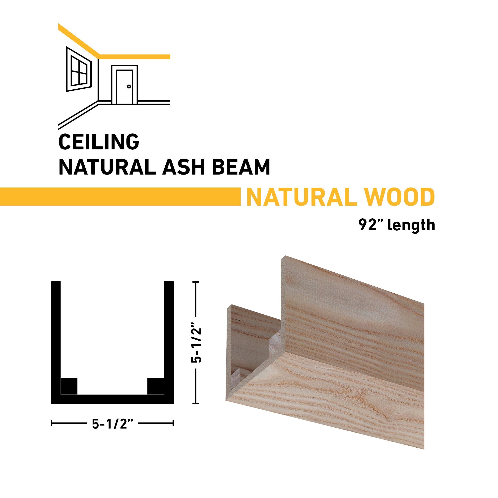 Ornamental Mouldings Natural Box Beam Ash