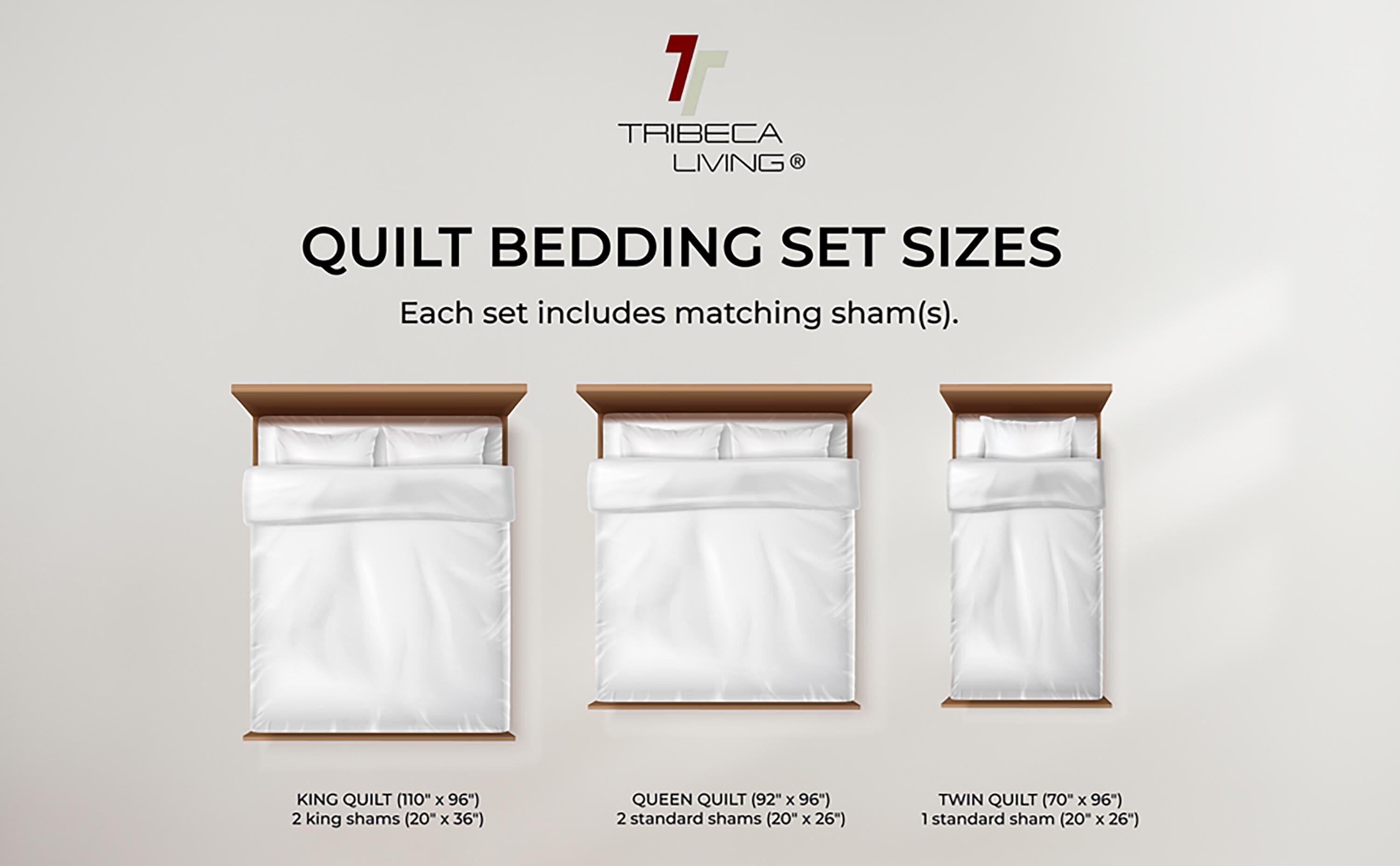 Tribeca Living Glam Quilt Set