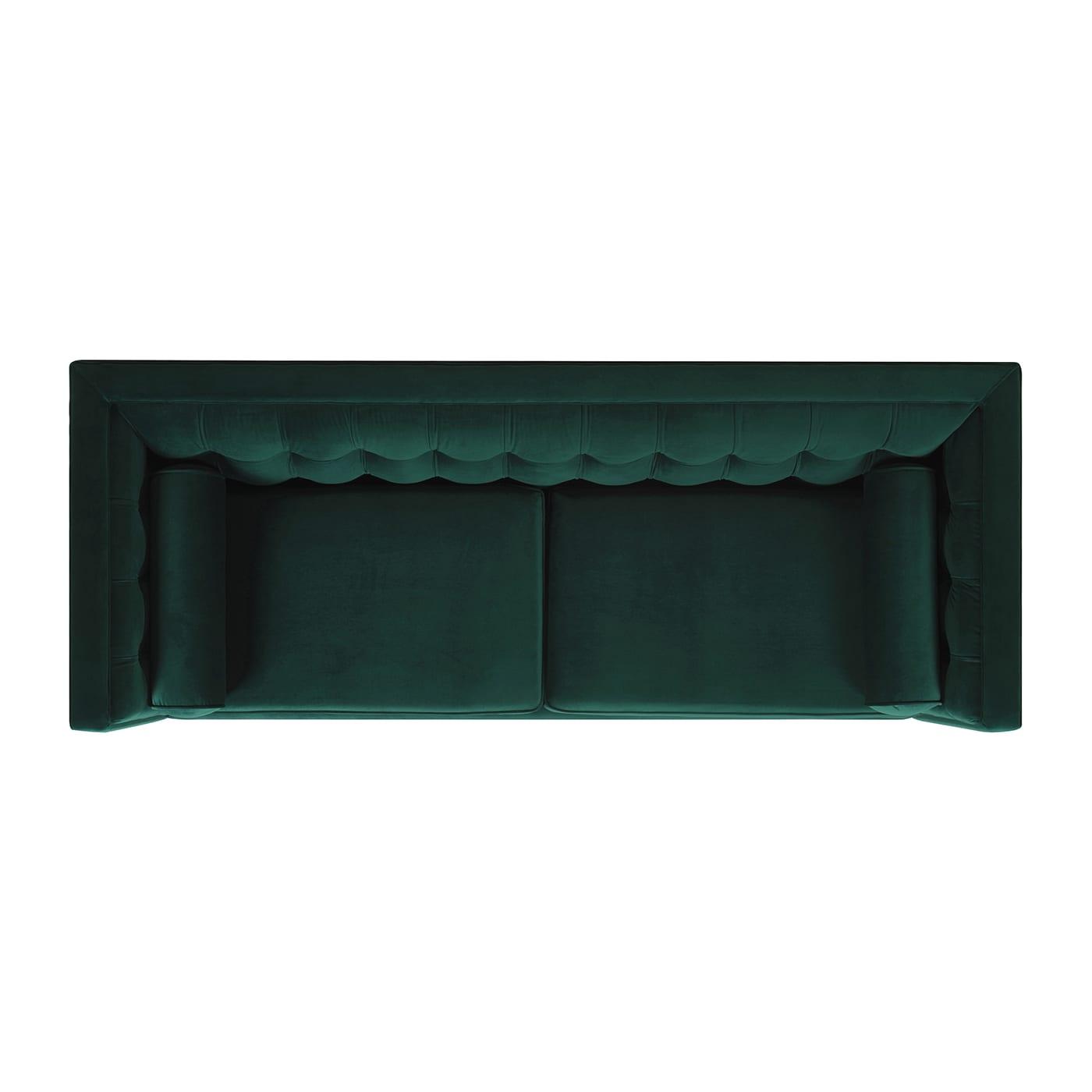 Jack Tufted Tuxedo Sofa Double Cushion, Hunter Green