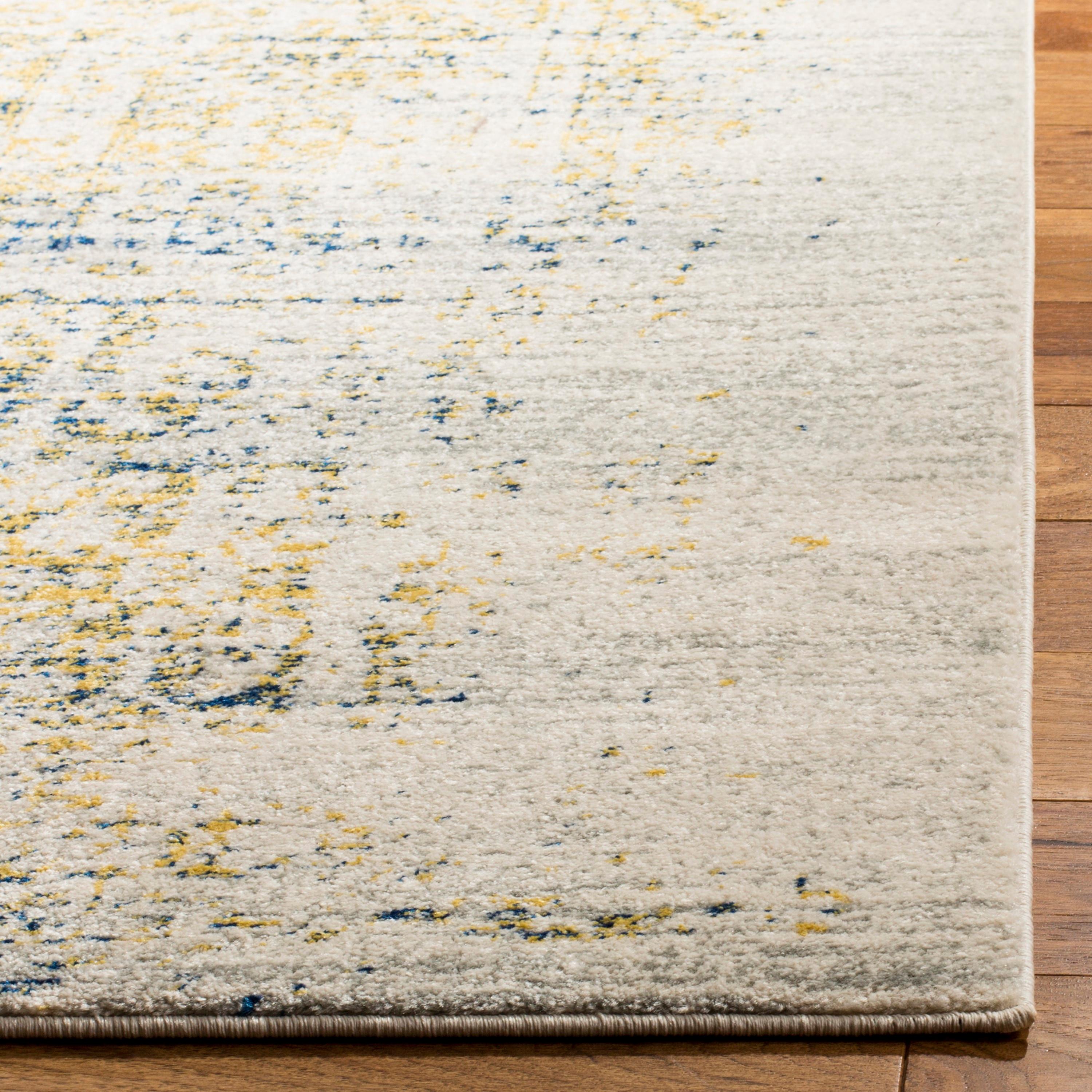 Evoke EVK232 Power Loomed Accent Rug - Ivory/Blue - 3'x5' - Safavieh.