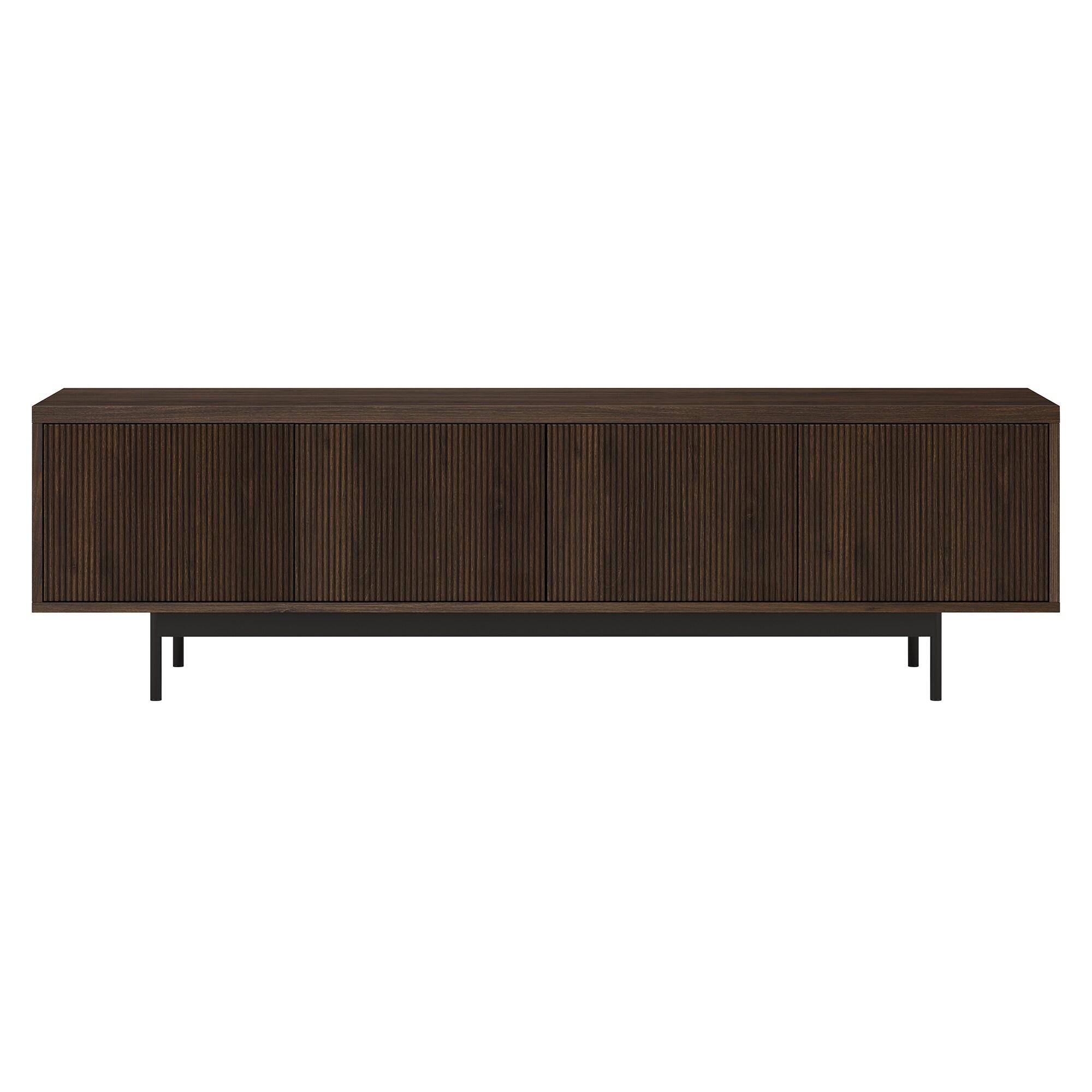 Evelyn&Zoe Whitman Rectangular TV Stand for TV's up to 75" in Alder Brown